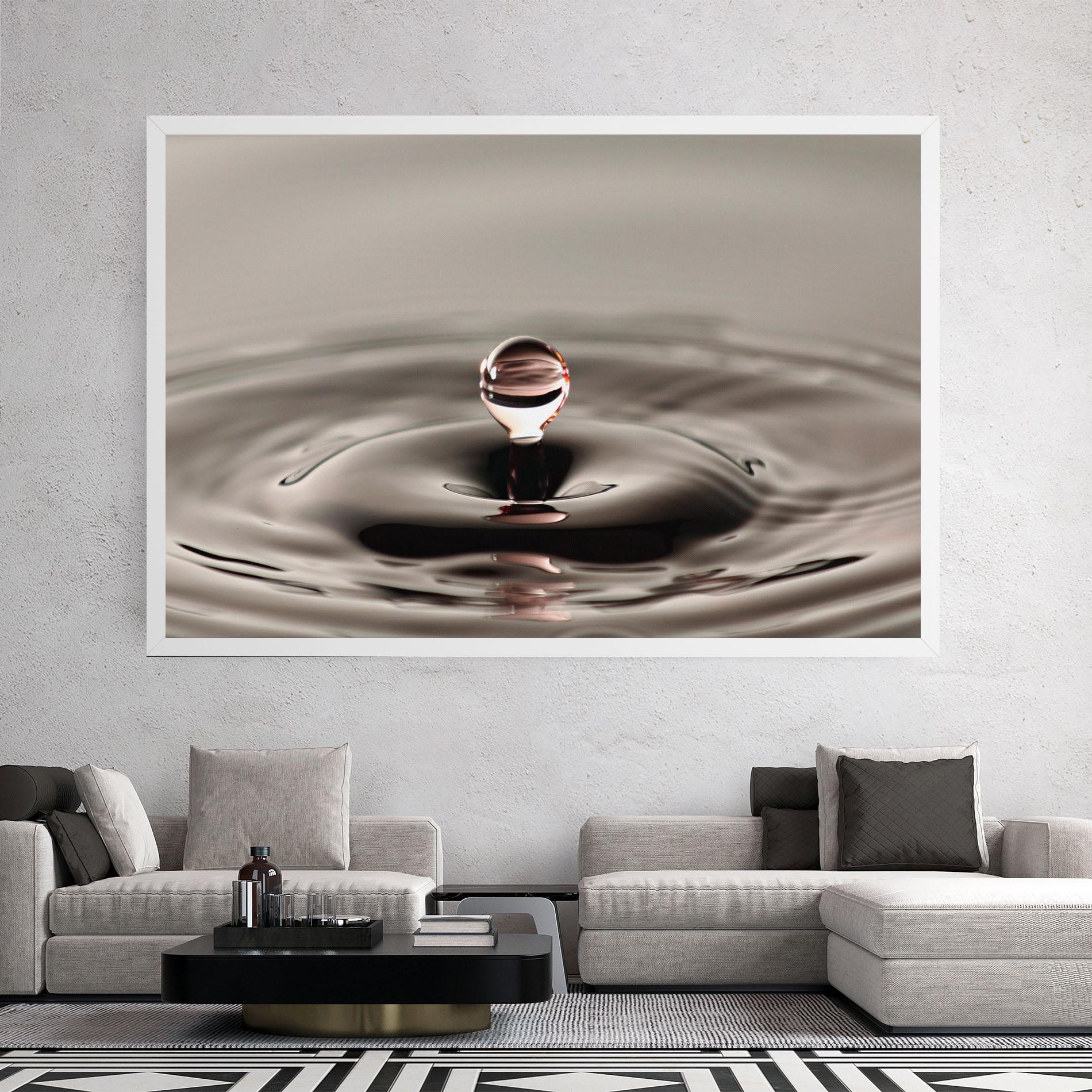 Vászonkép Close Red Water Drop mockup 2