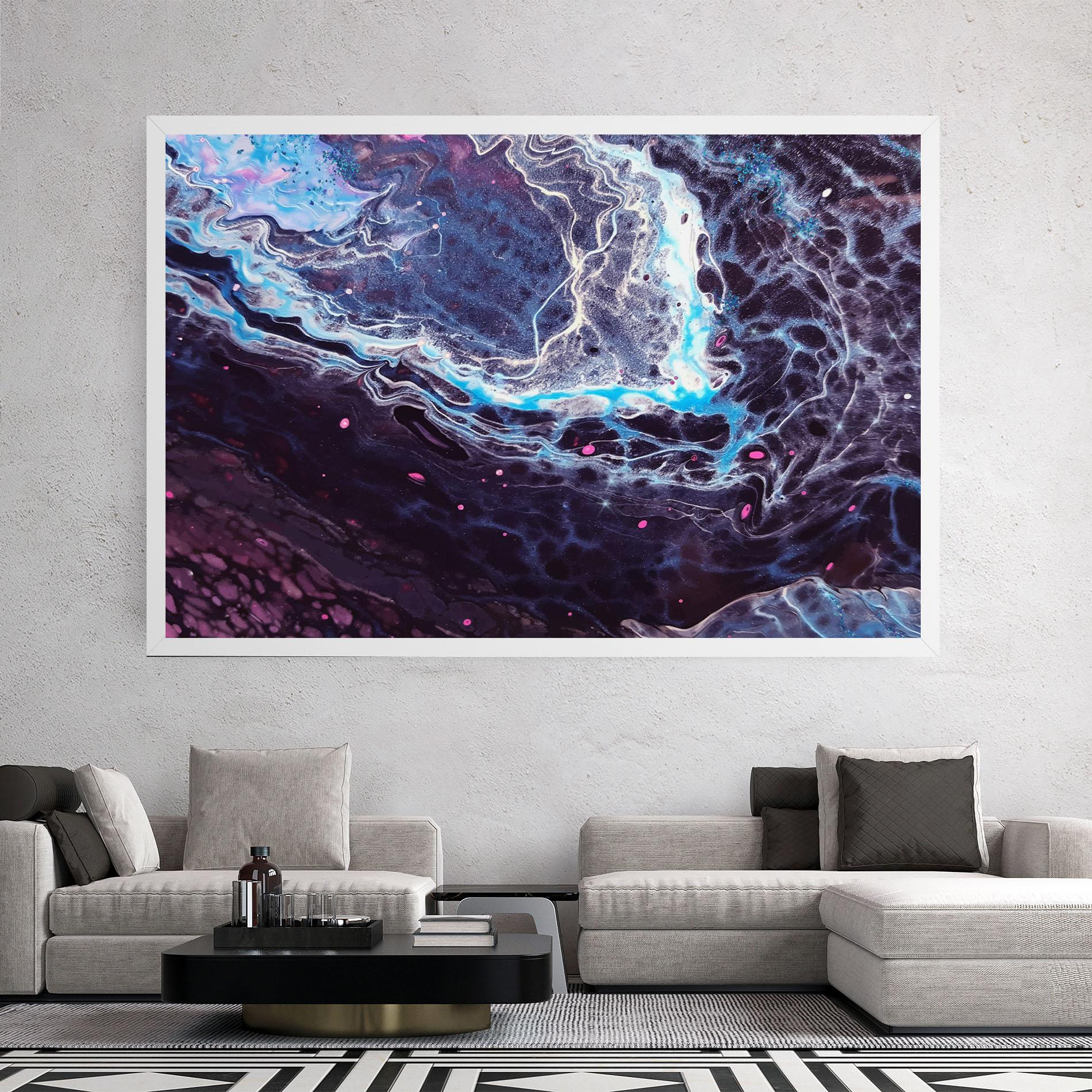 Vászonkép Purple Blue Water mockup 2