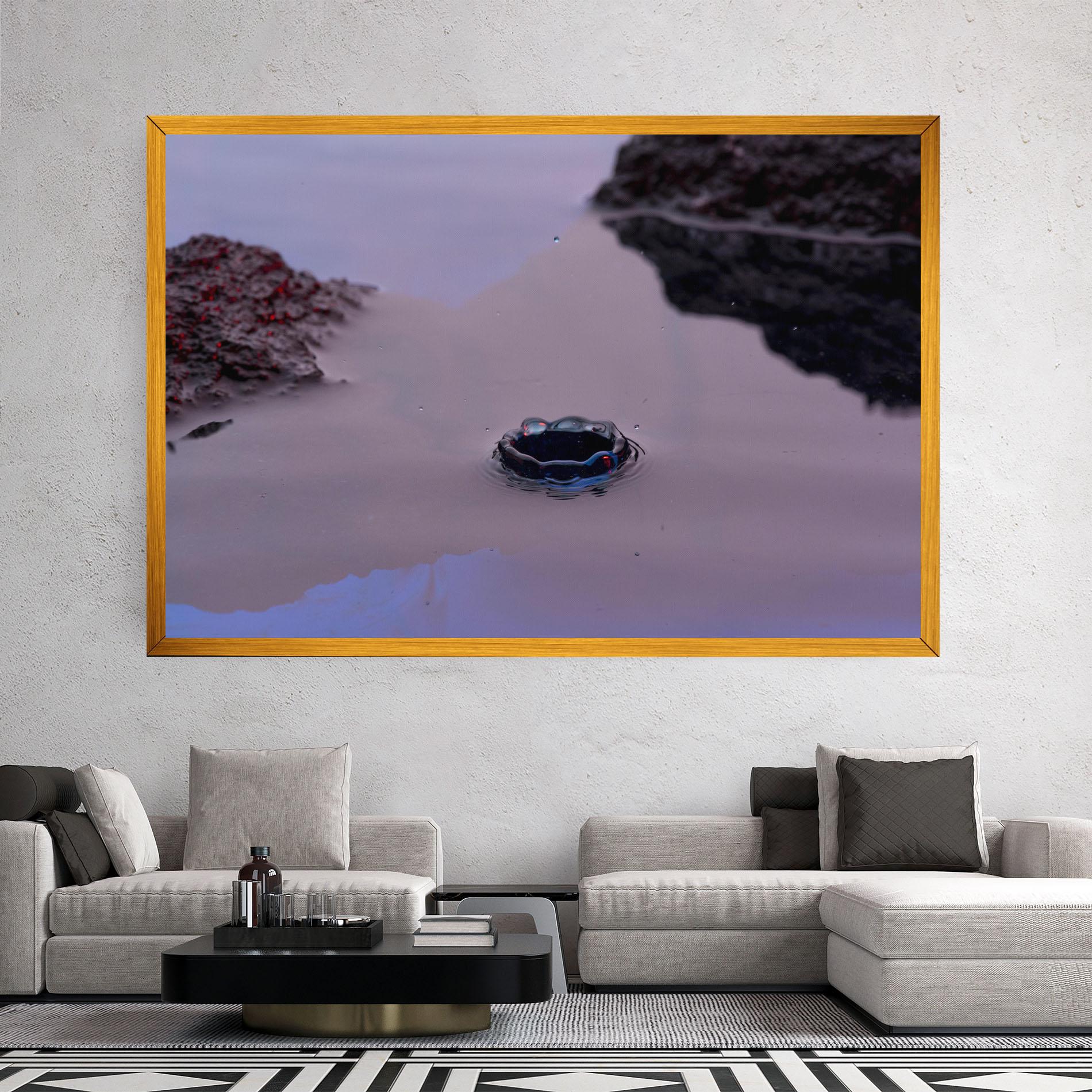 Vászonkép Blue Color Water mockup 2