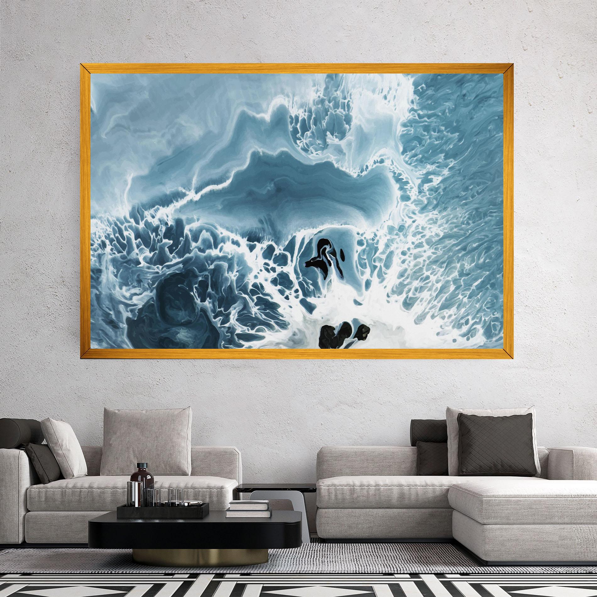 Vászonkép Light Blue Ocean mockup 2