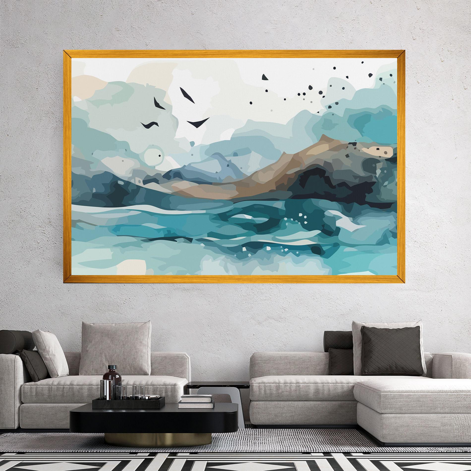 Vászonkép Water Birds mockup 2