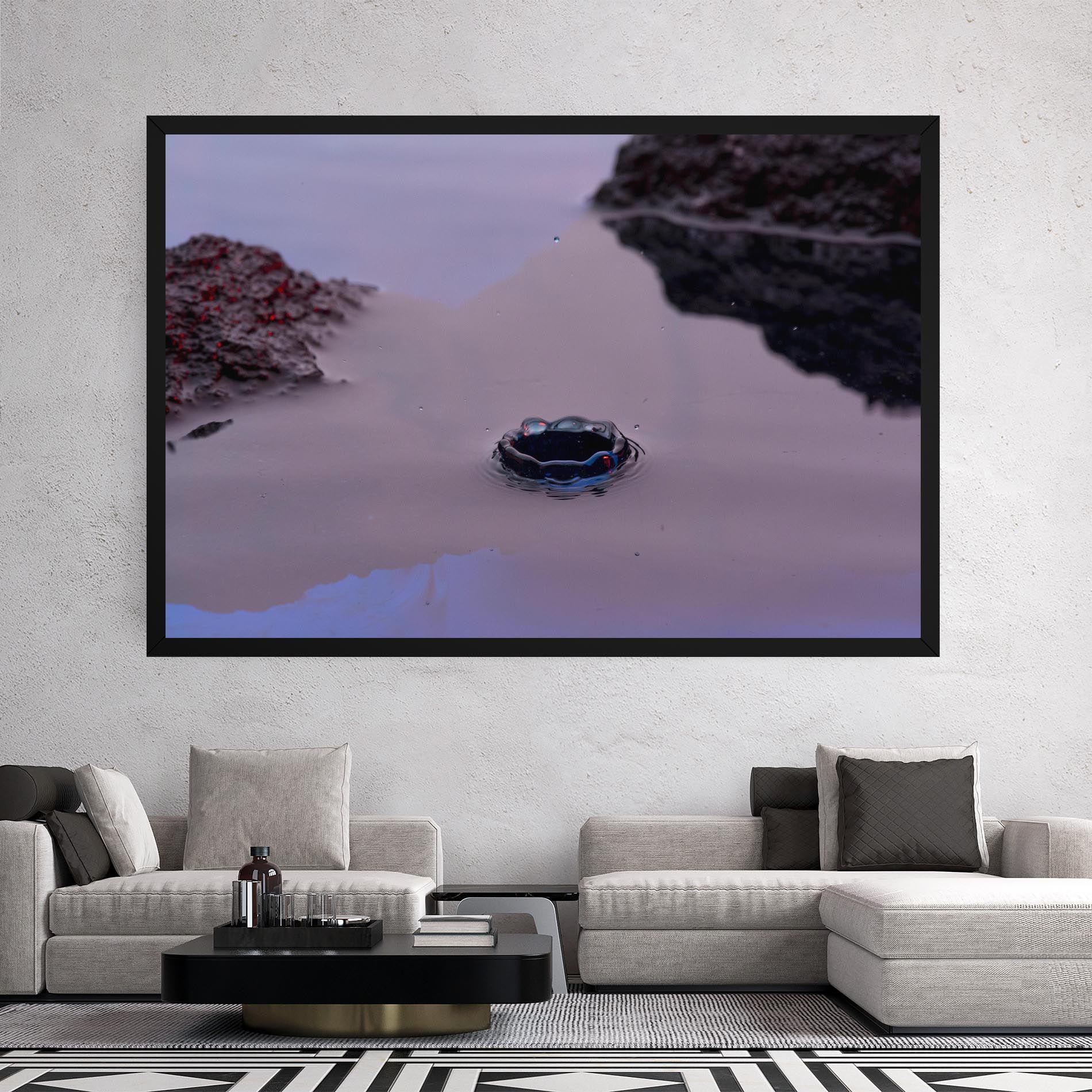 Blue Color Water mockup 2