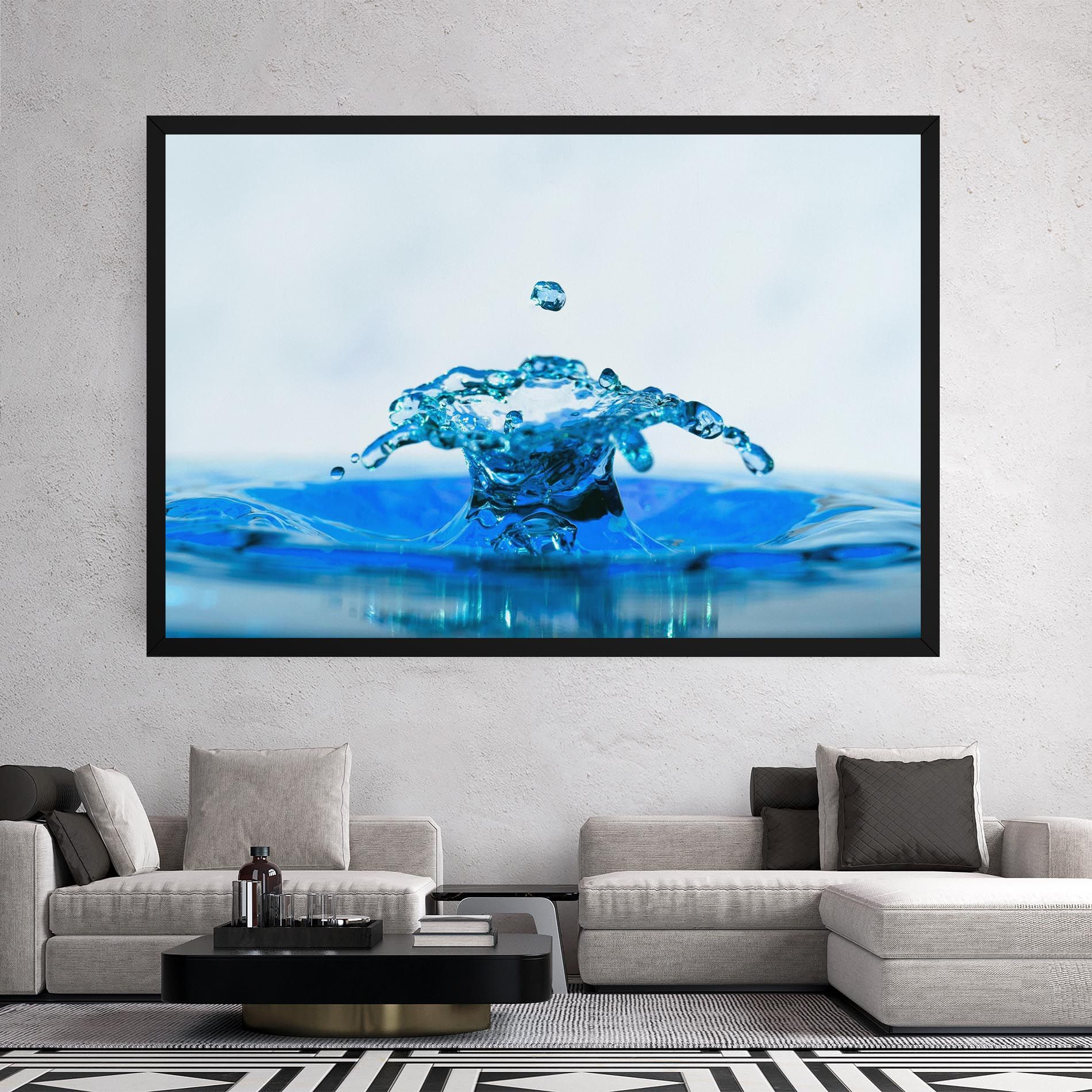 Blue Water Splash mockup 2