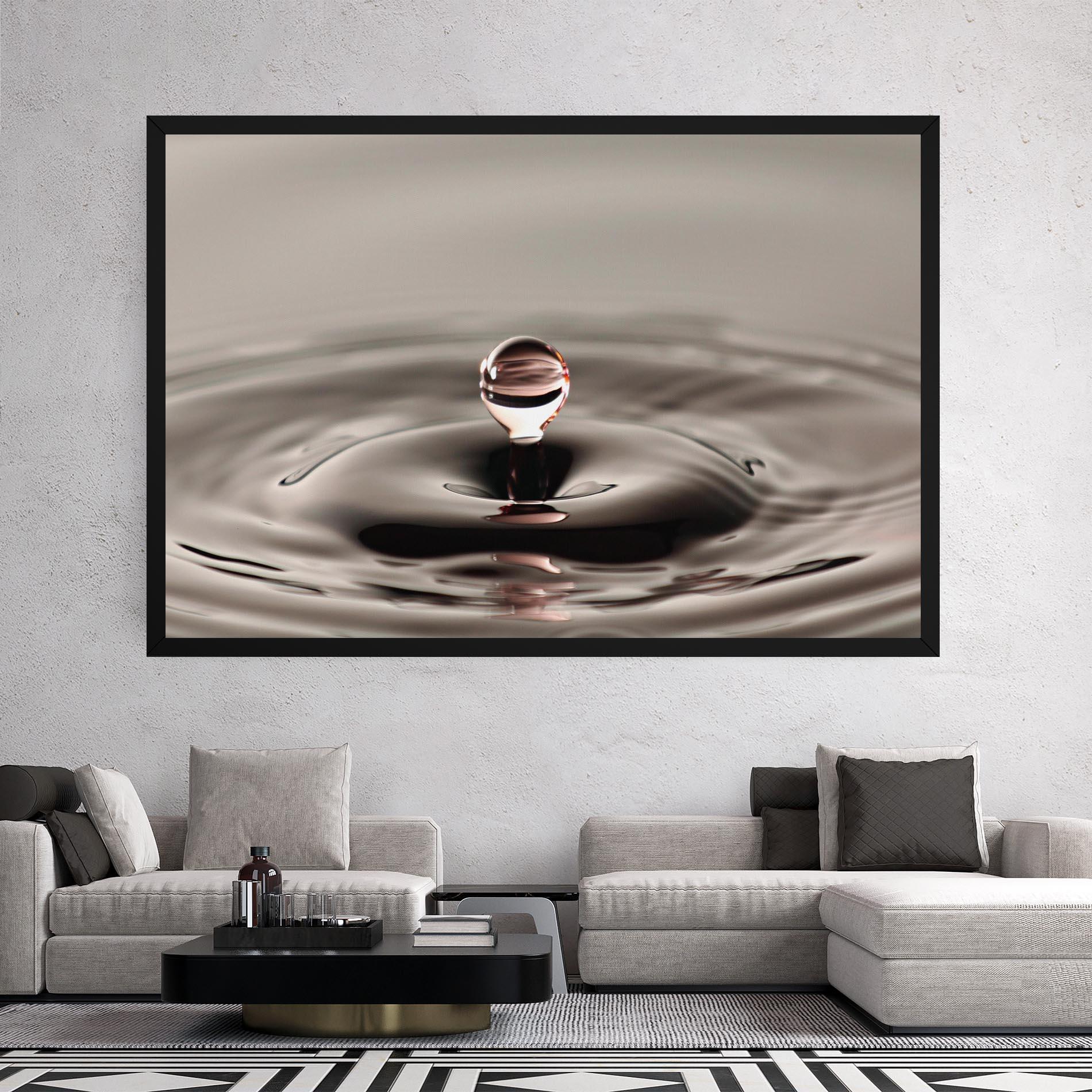 Vászonkép Close Red Water Drop mockup 2