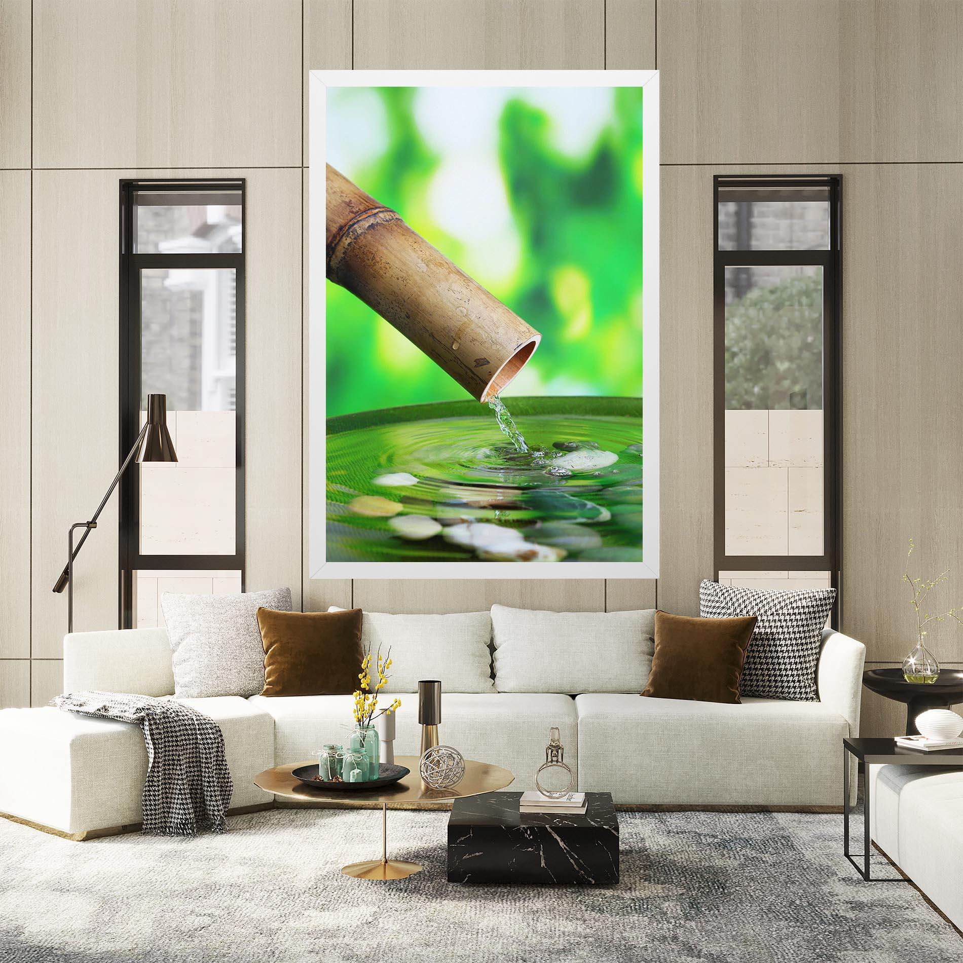 Vászonkép Bamboo Fountain mockup 2