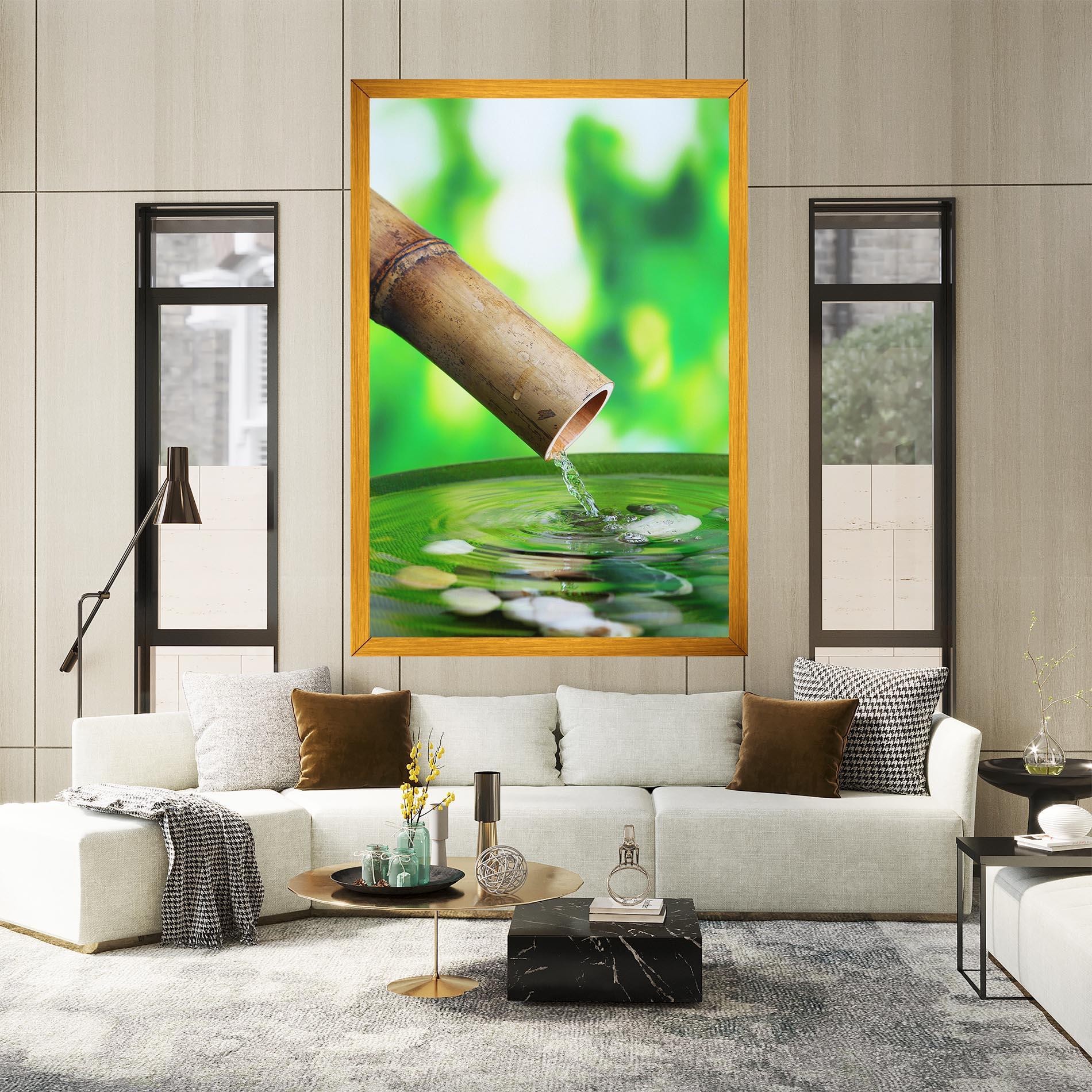 Vászonkép Bamboo Fountain mockup 2