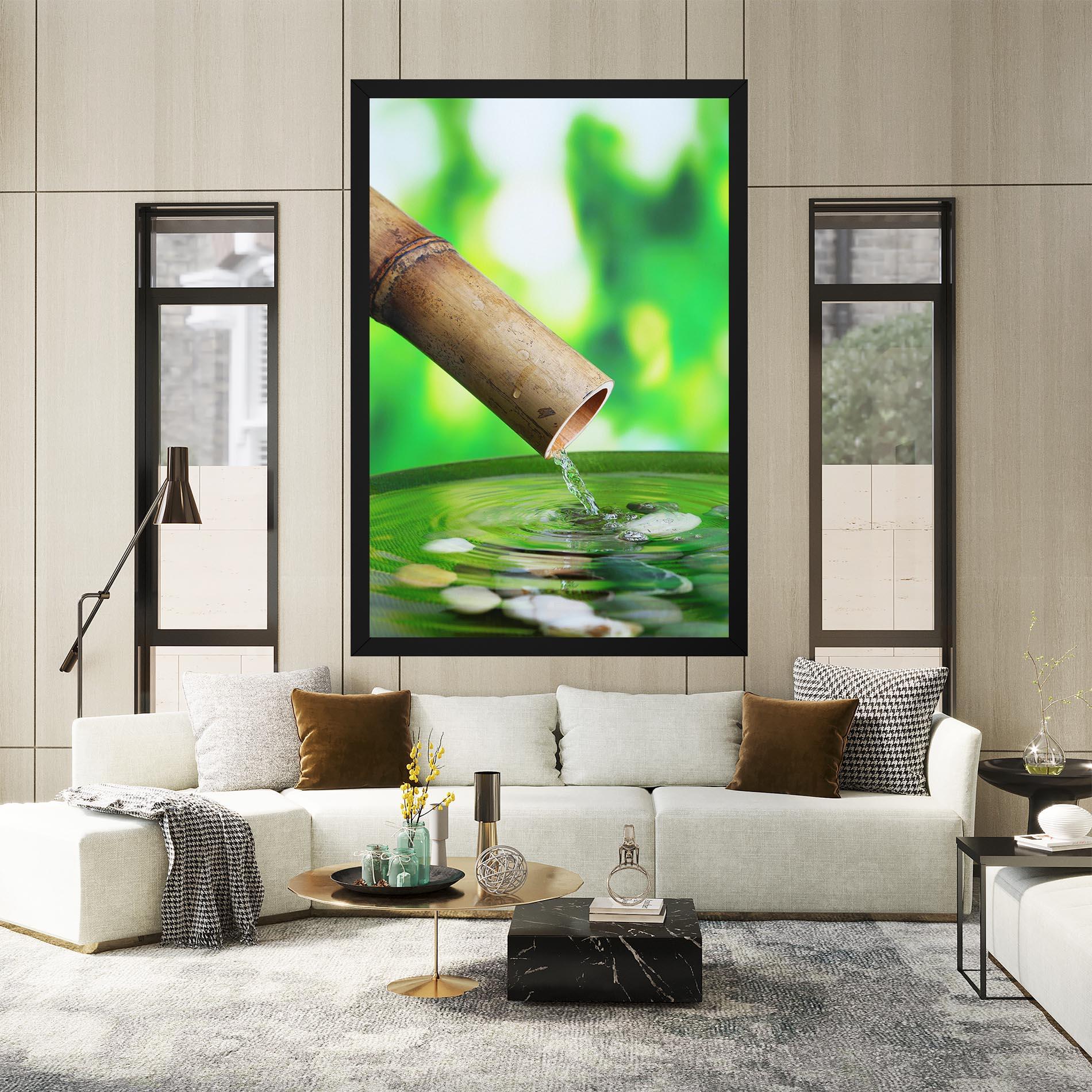 Vászonkép Bamboo Fountain mockup 2