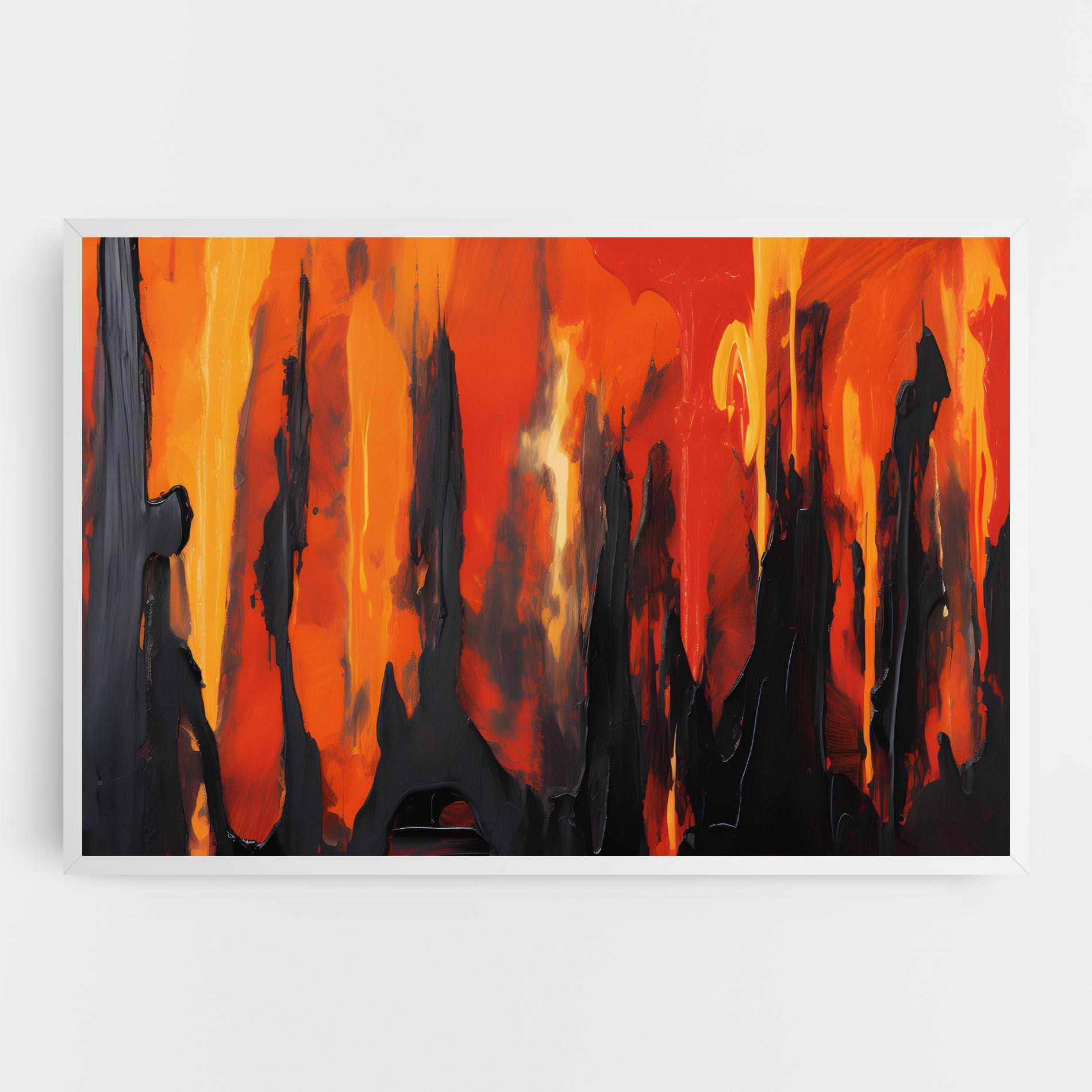 Vászonkép Abstract Fire Art mockup 0