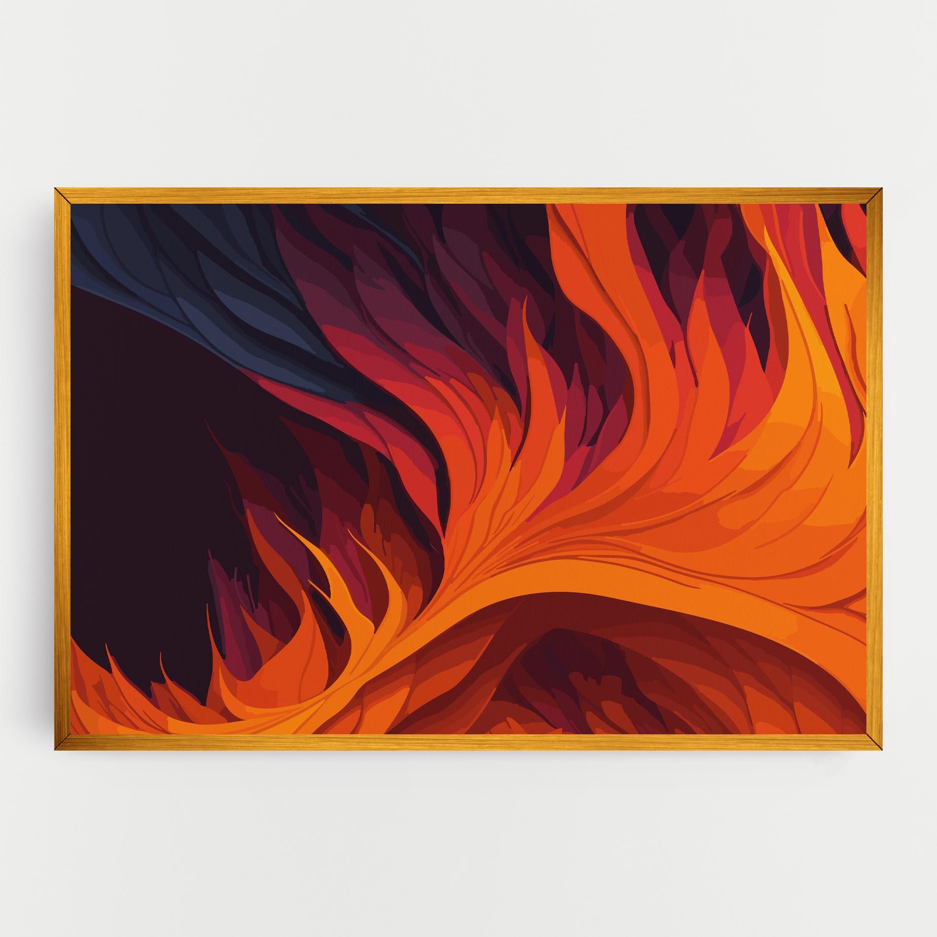 Vászonkép Artistic Fire mockup 0