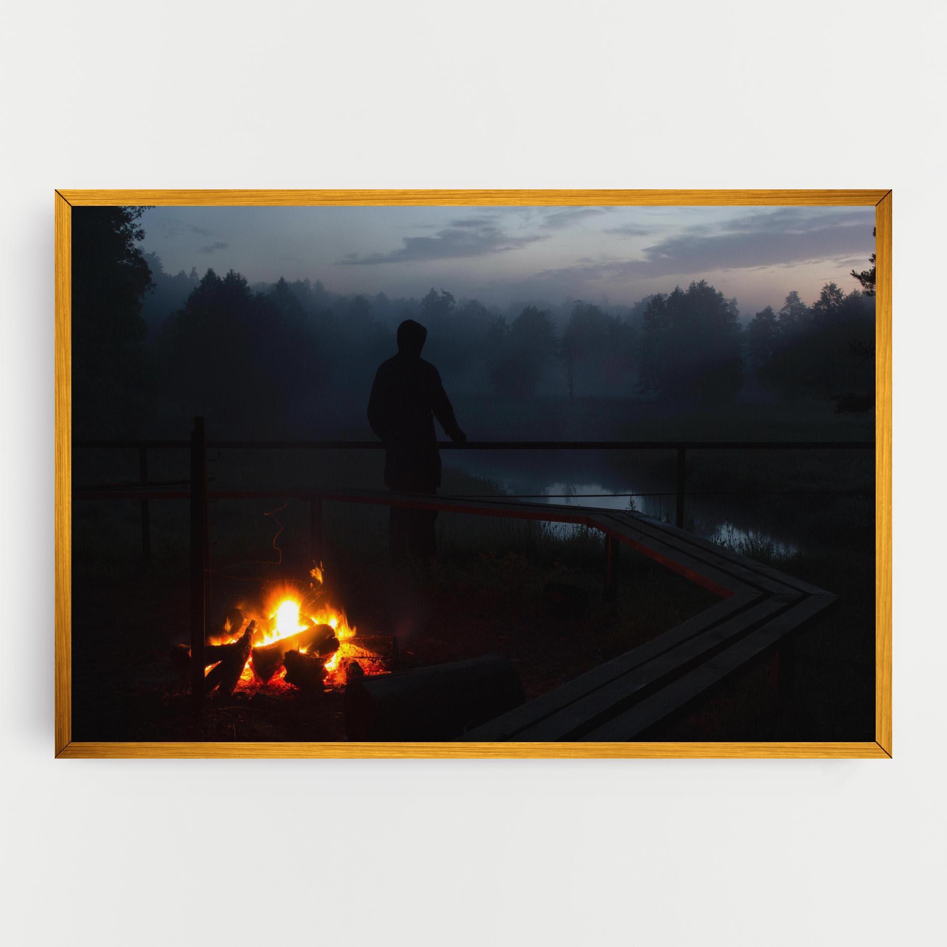 Vászonkép Beautiful Fire View mockup 0