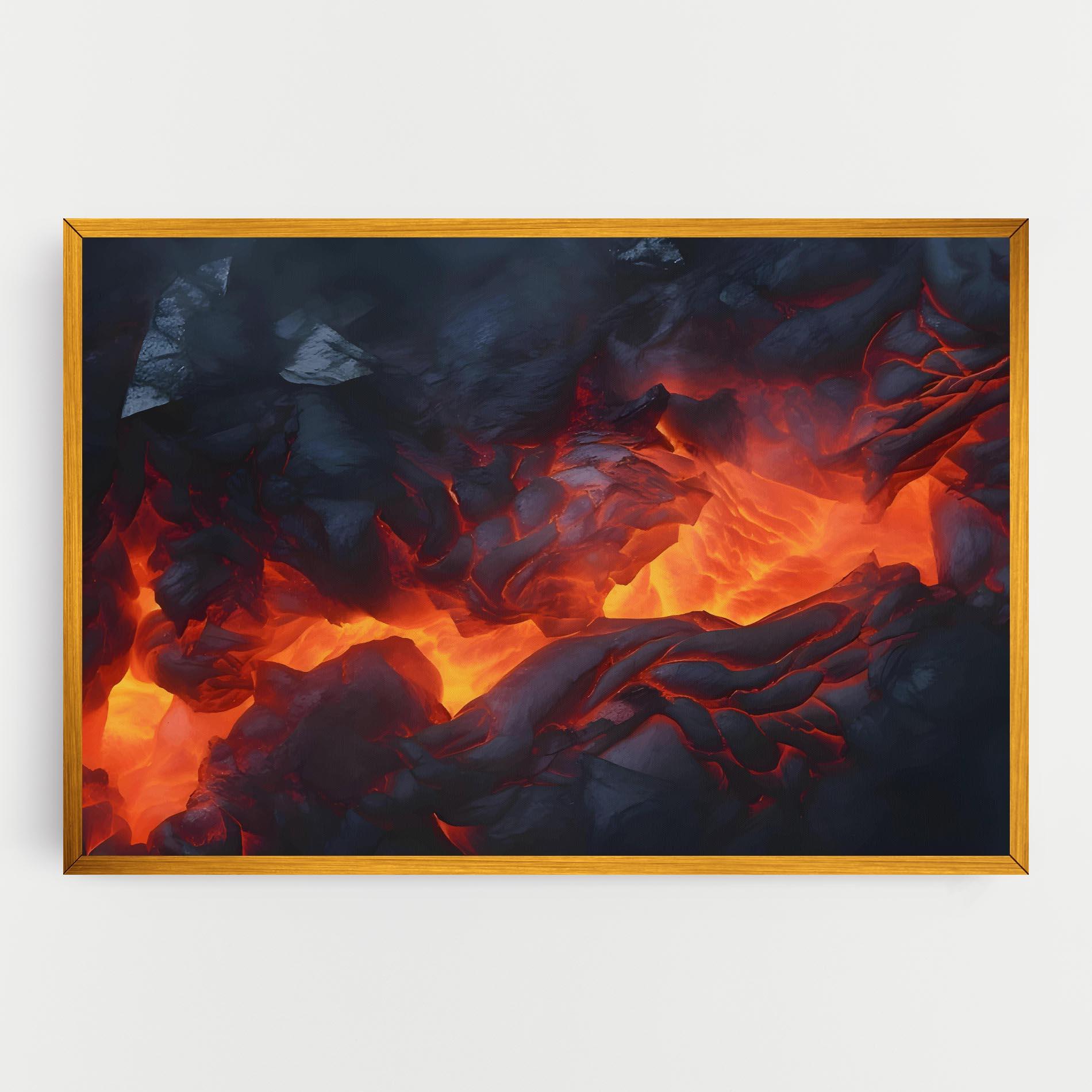Vászonkép Lava Art mockup 0