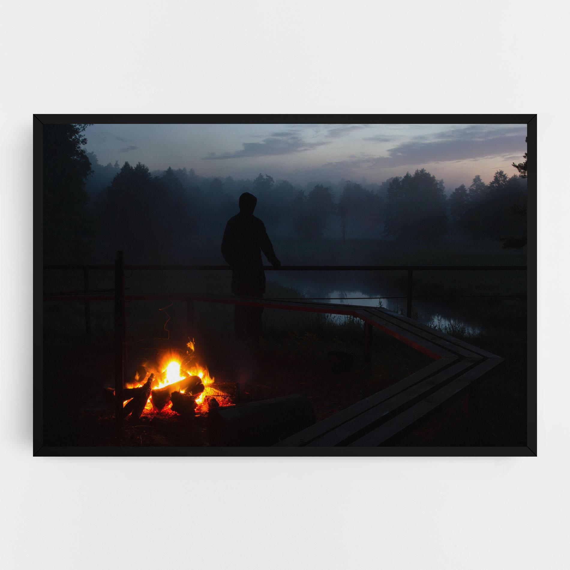 Vászonkép Beautiful Fire View mockup 0