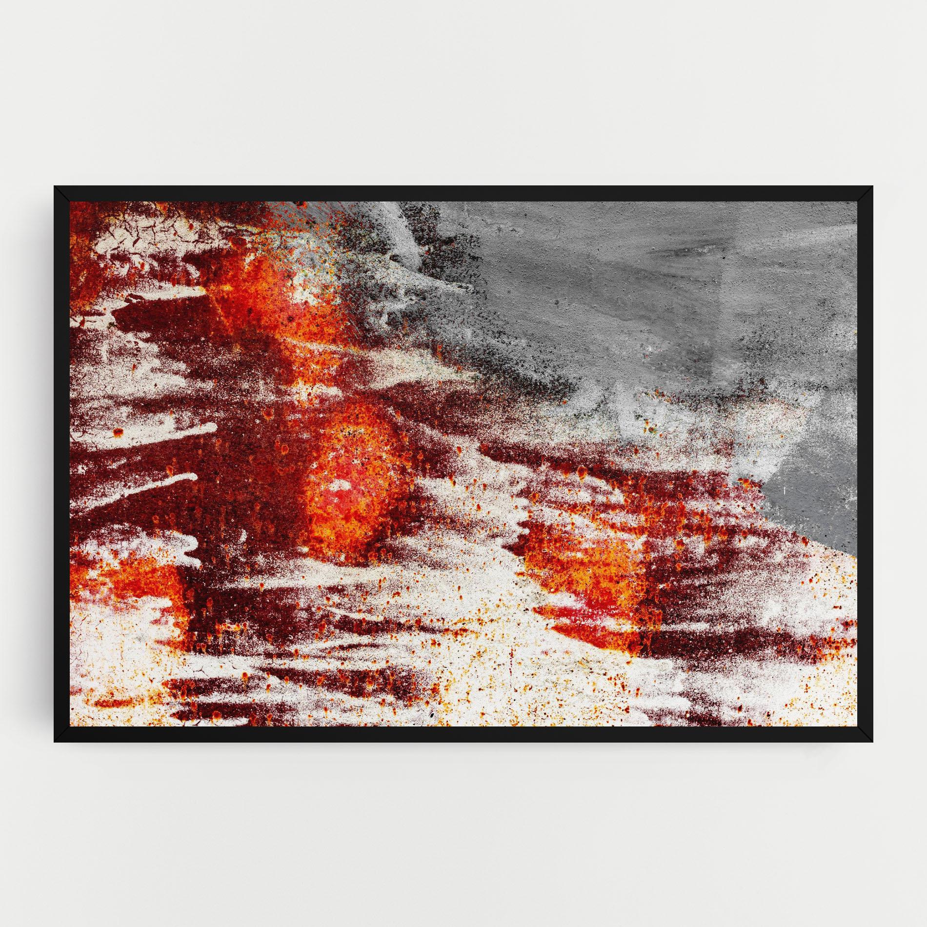 Vászonkép Burning Sign mockup 0