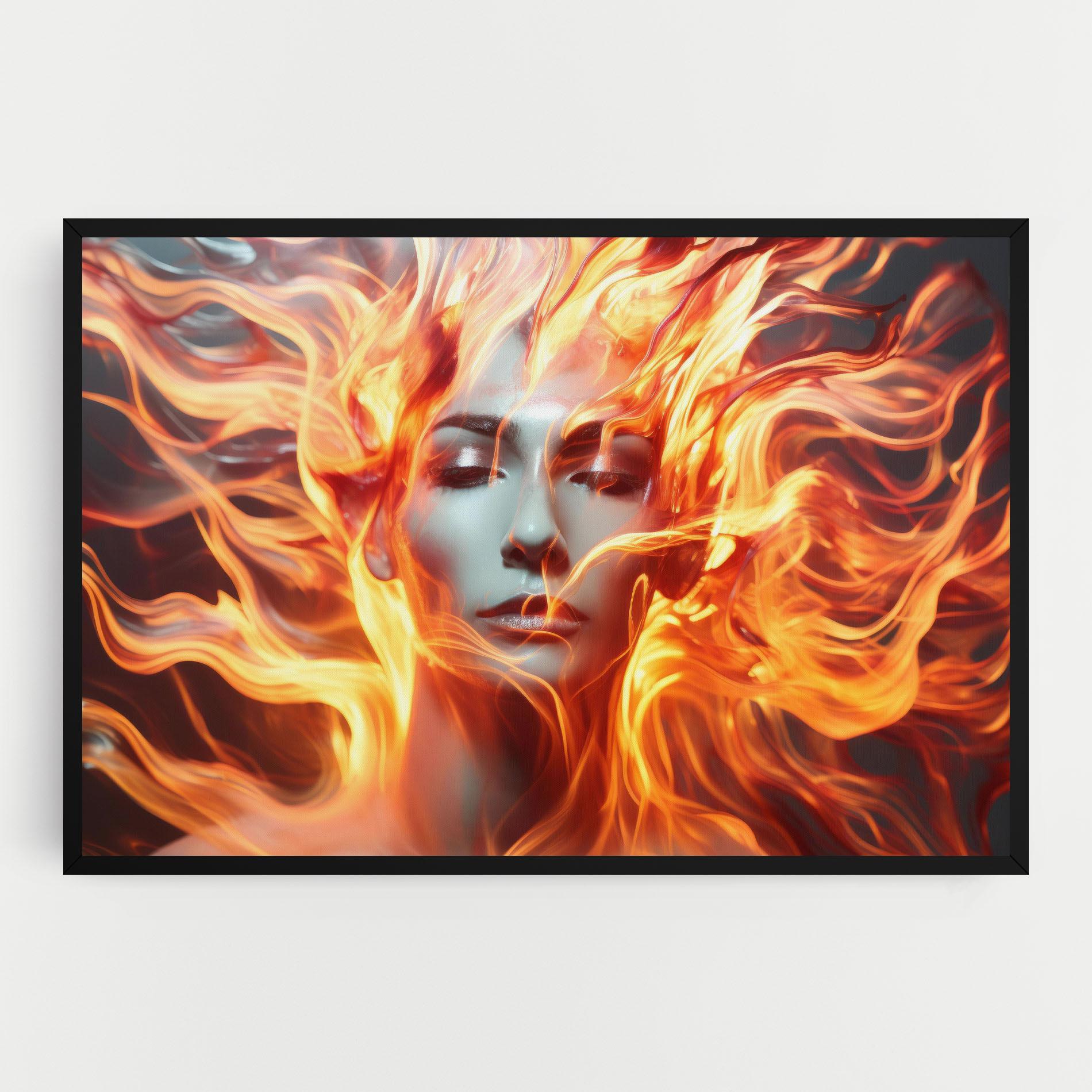 Vászonkép Fire Hair mockup 0