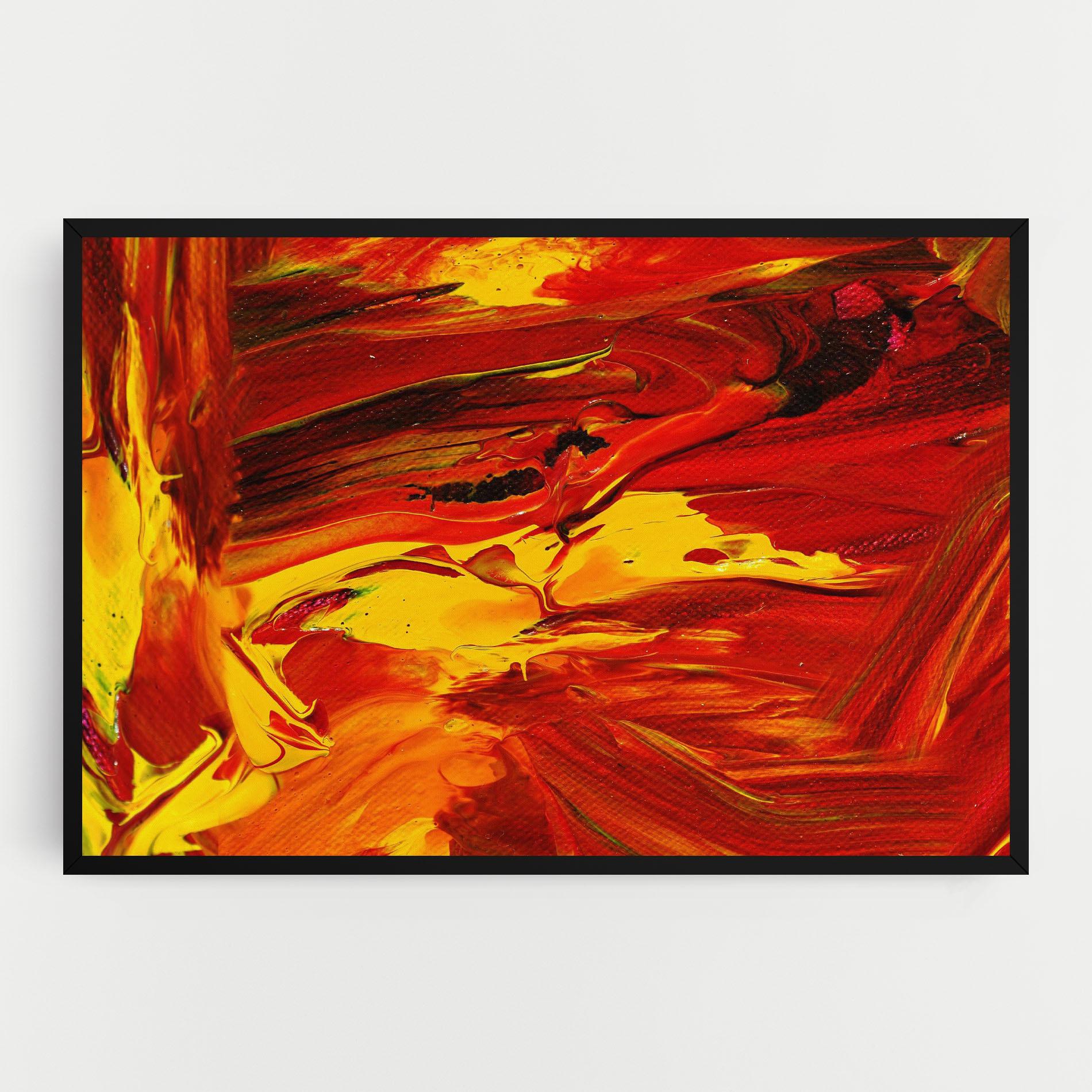 Vászonkép Fire Painting mockup 0