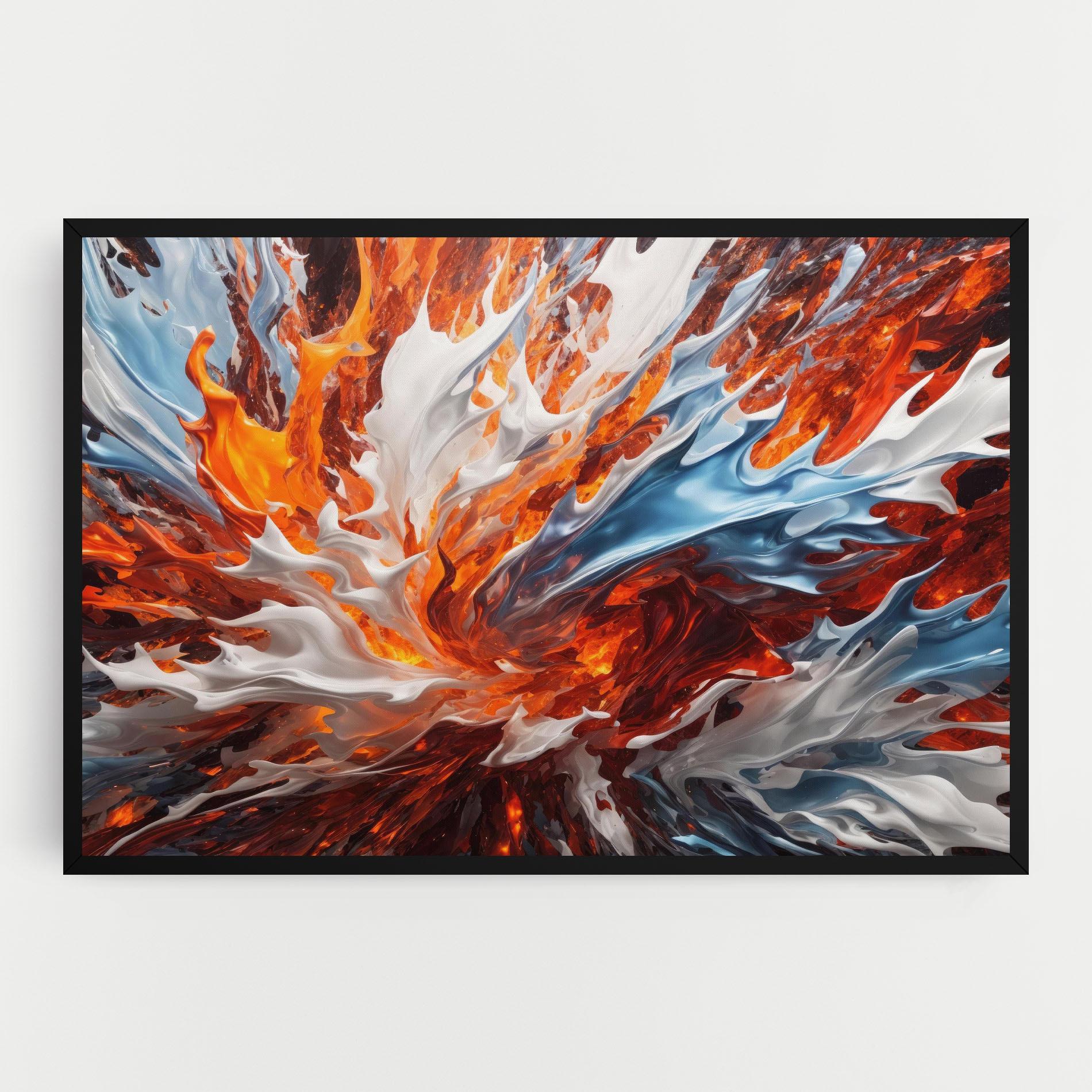 Vászonkép Flame Rase mockup 0