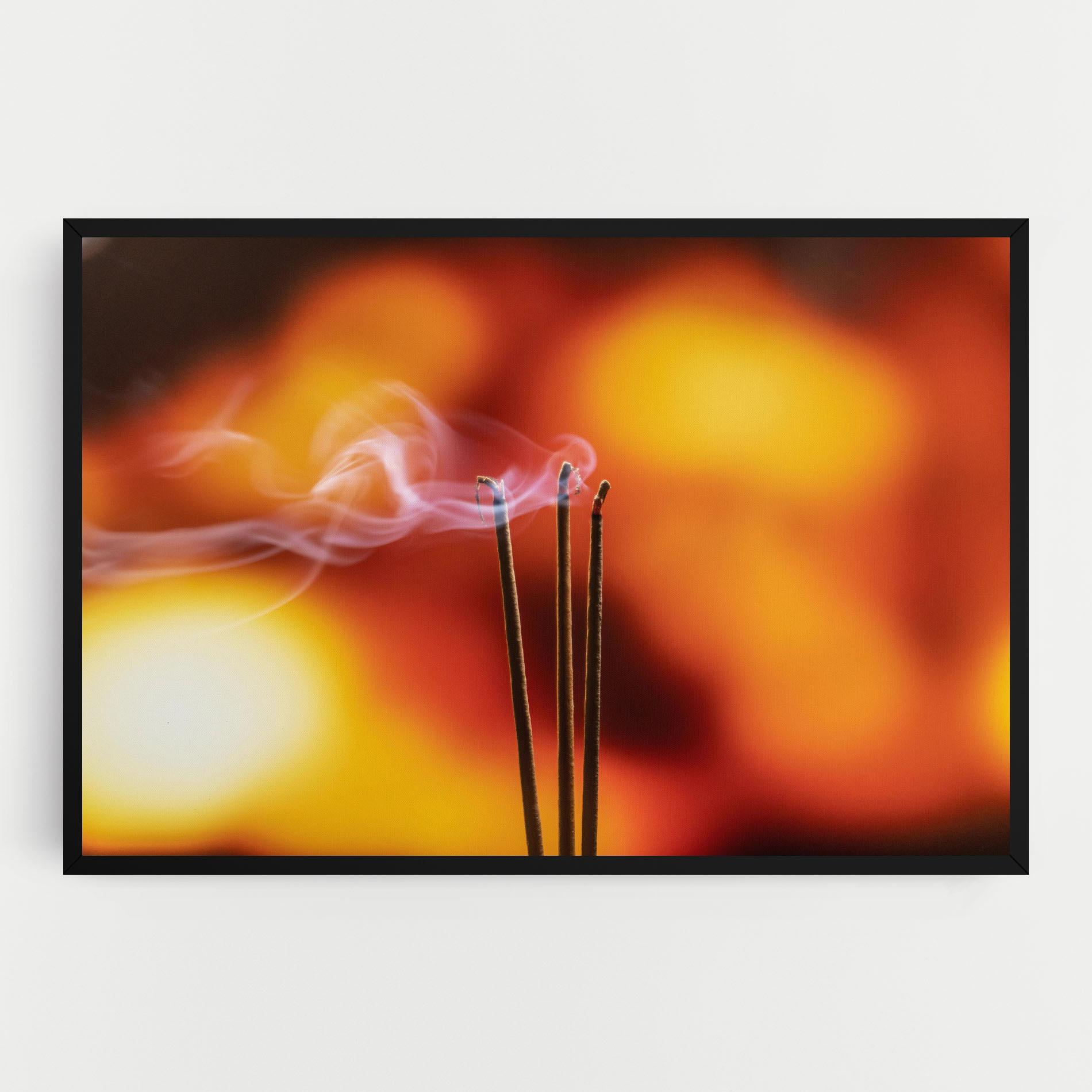 Vászonkép Sticks Burning mockup 0