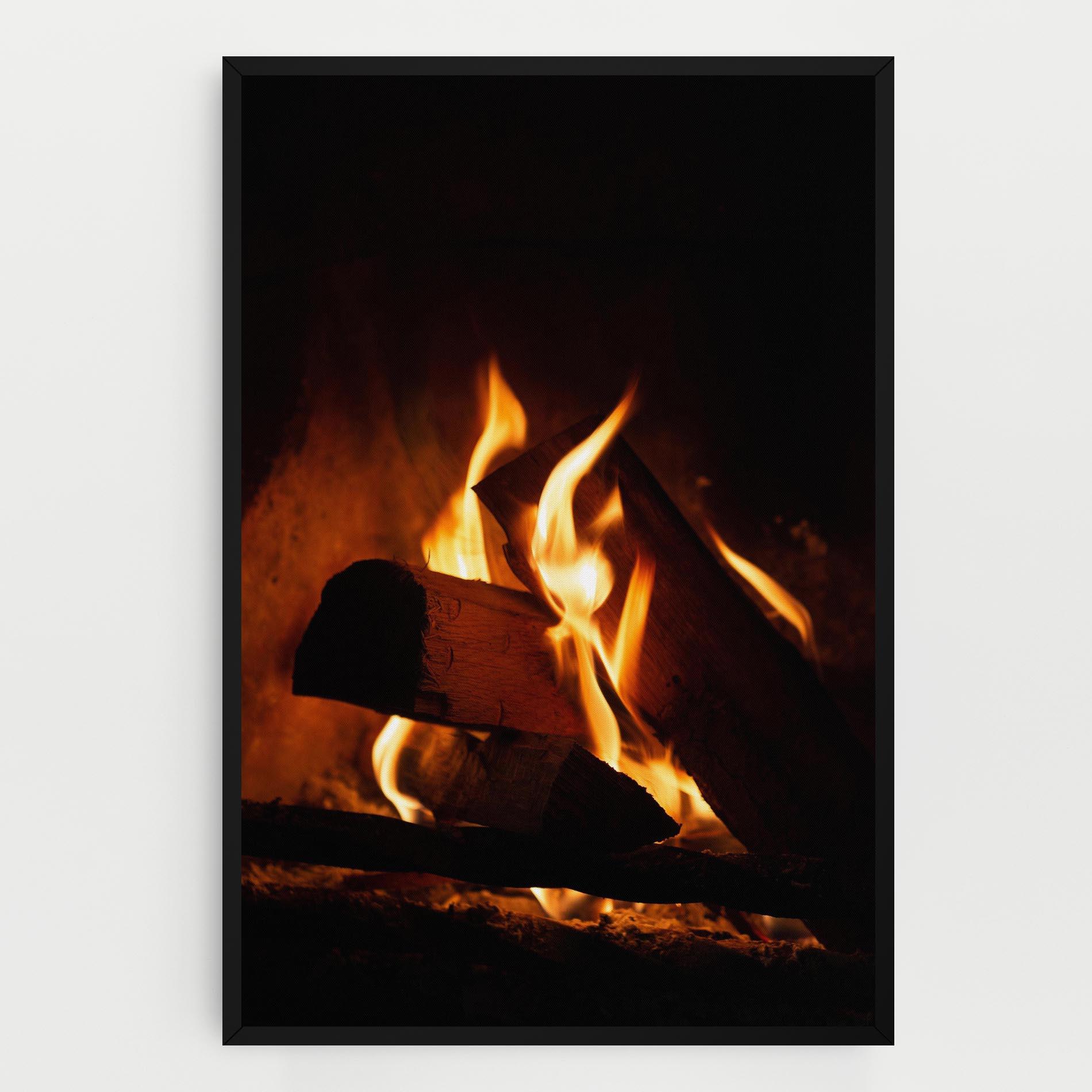 Vászonkép Fire Wood View mockup 0