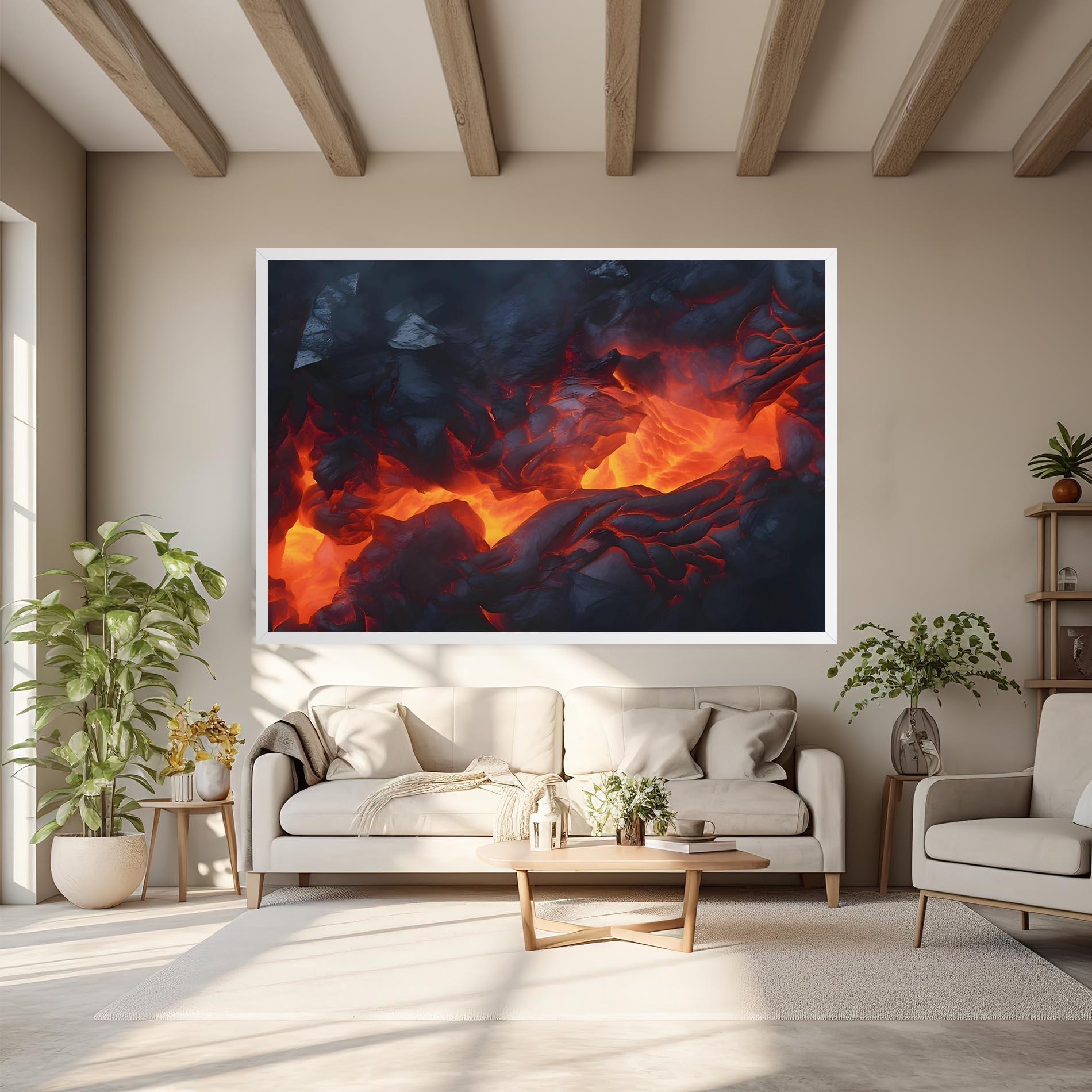 Vászonkép Lava Art mockup 6