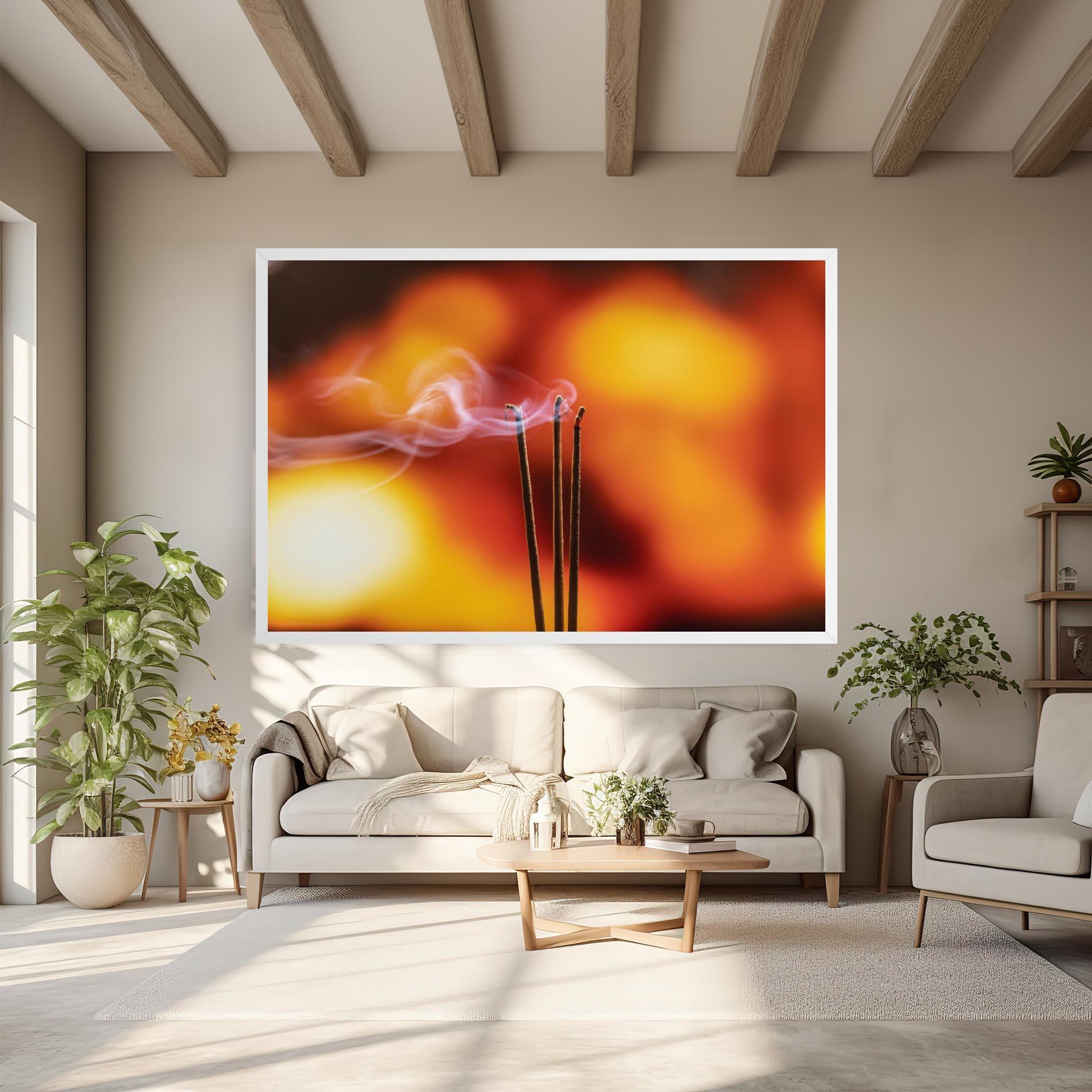 Vászonkép Sticks Burning mockup 6