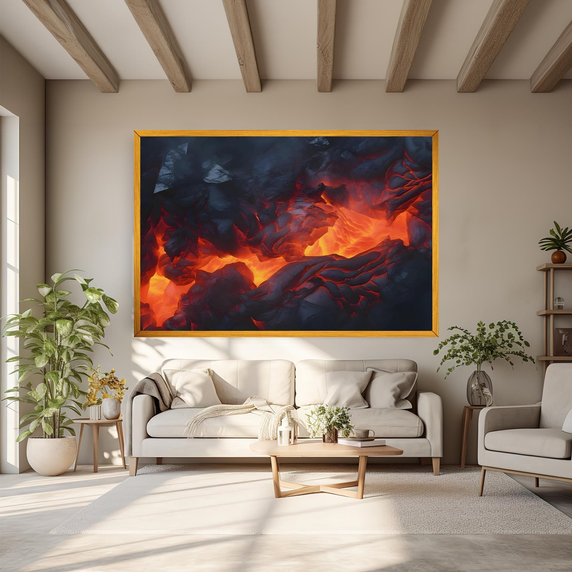 Vászonkép Lava Art mockup 6