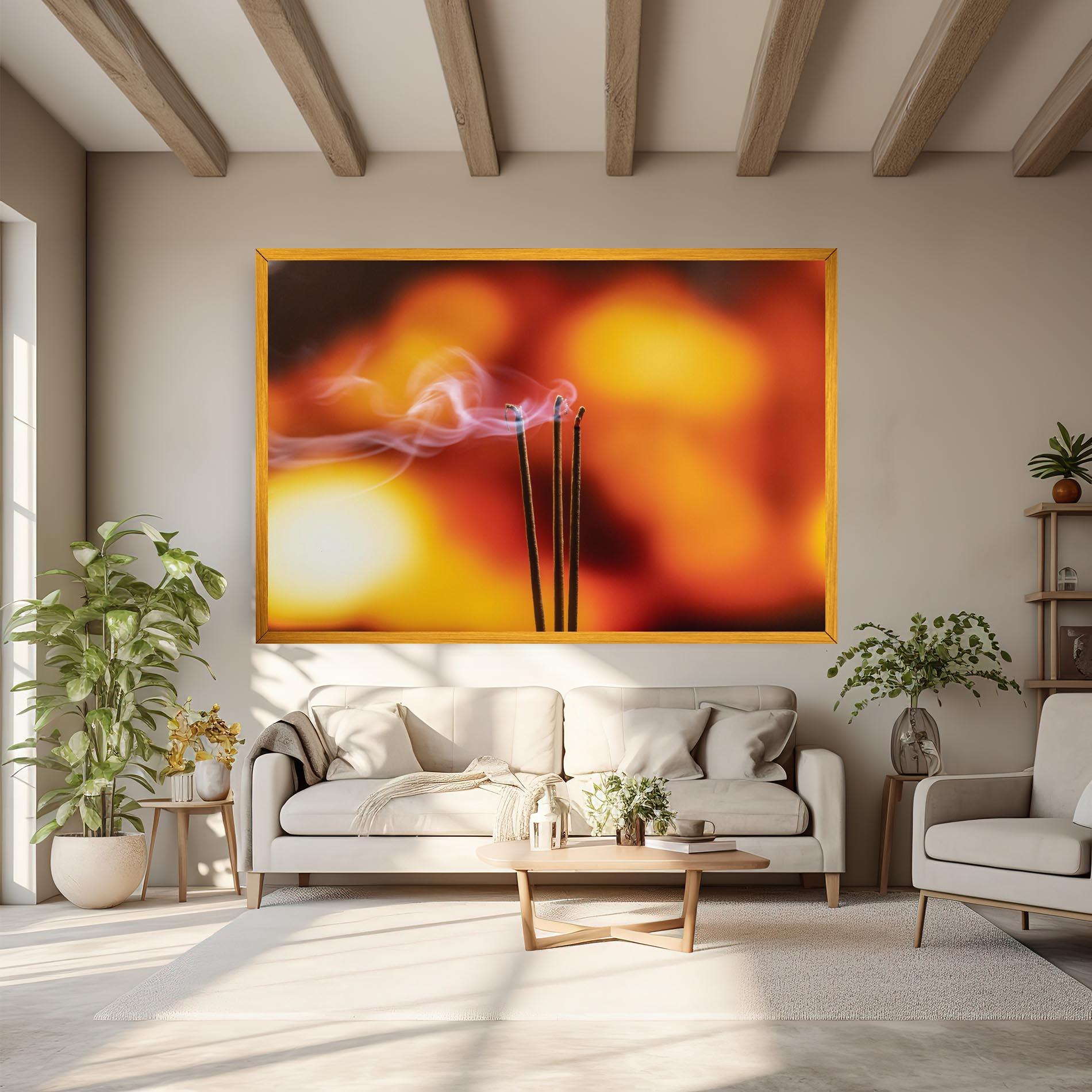 Vászonkép Sticks Burning mockup 6