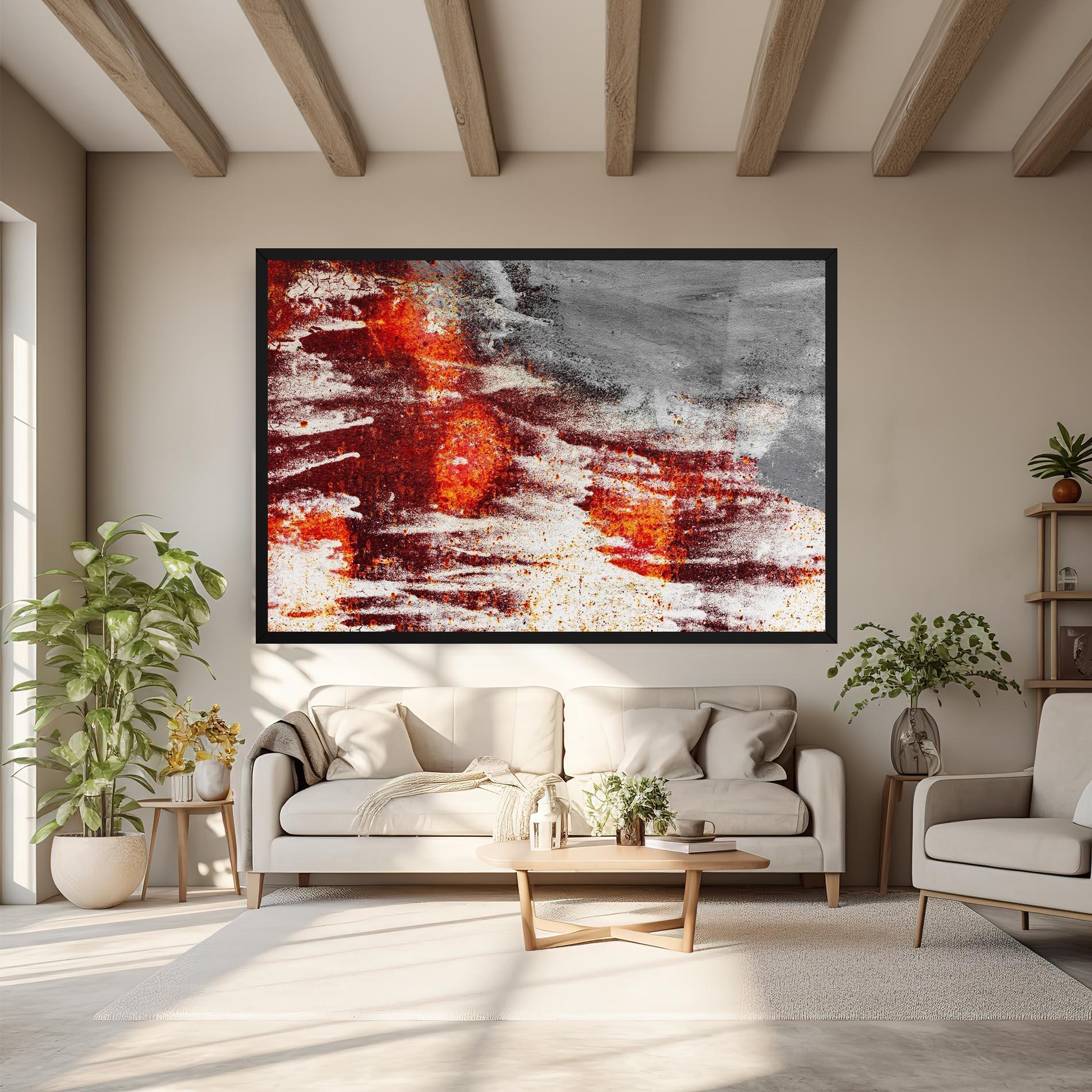 Vászonkép Burning Sign mockup 6