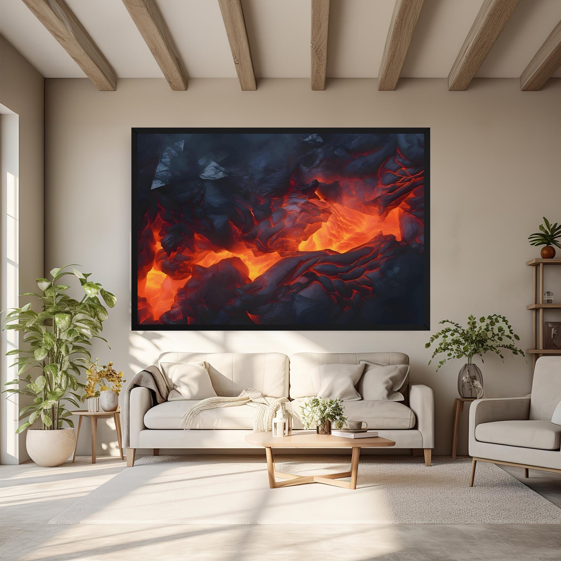 Vászonkép Lava Art mockup 6