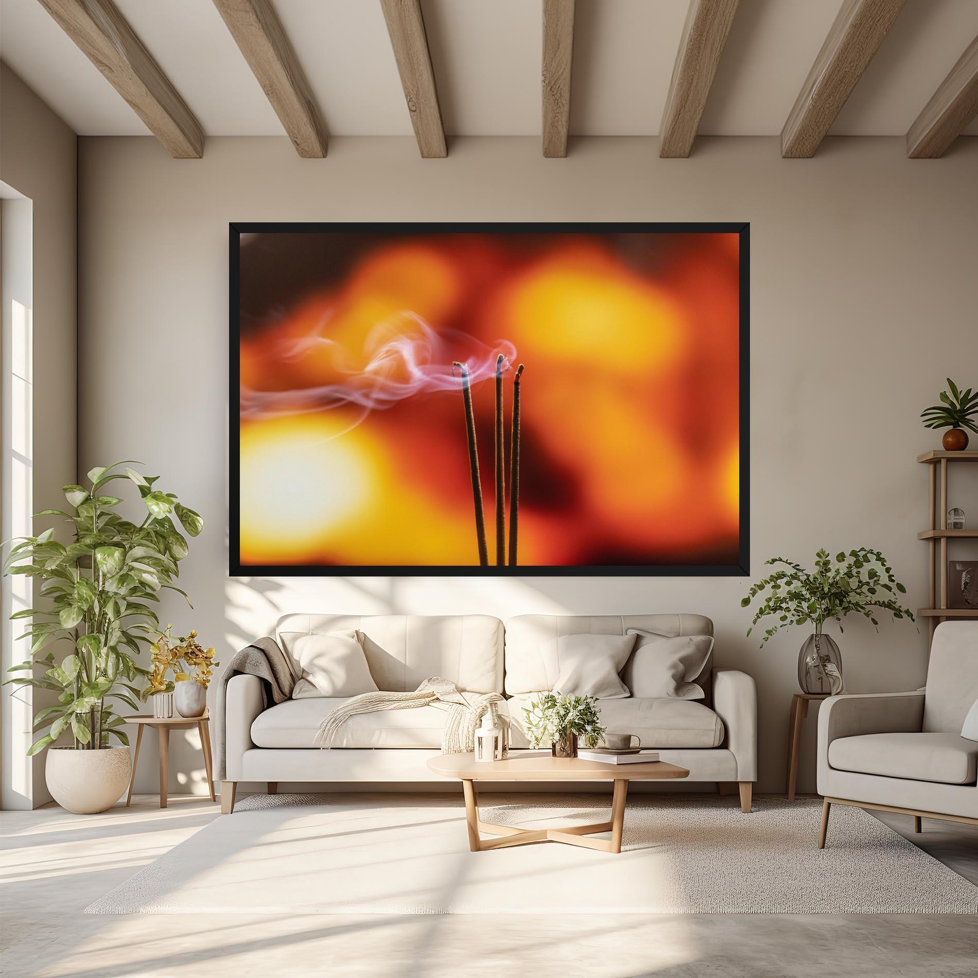 Vászonkép Sticks Burning mockup 6