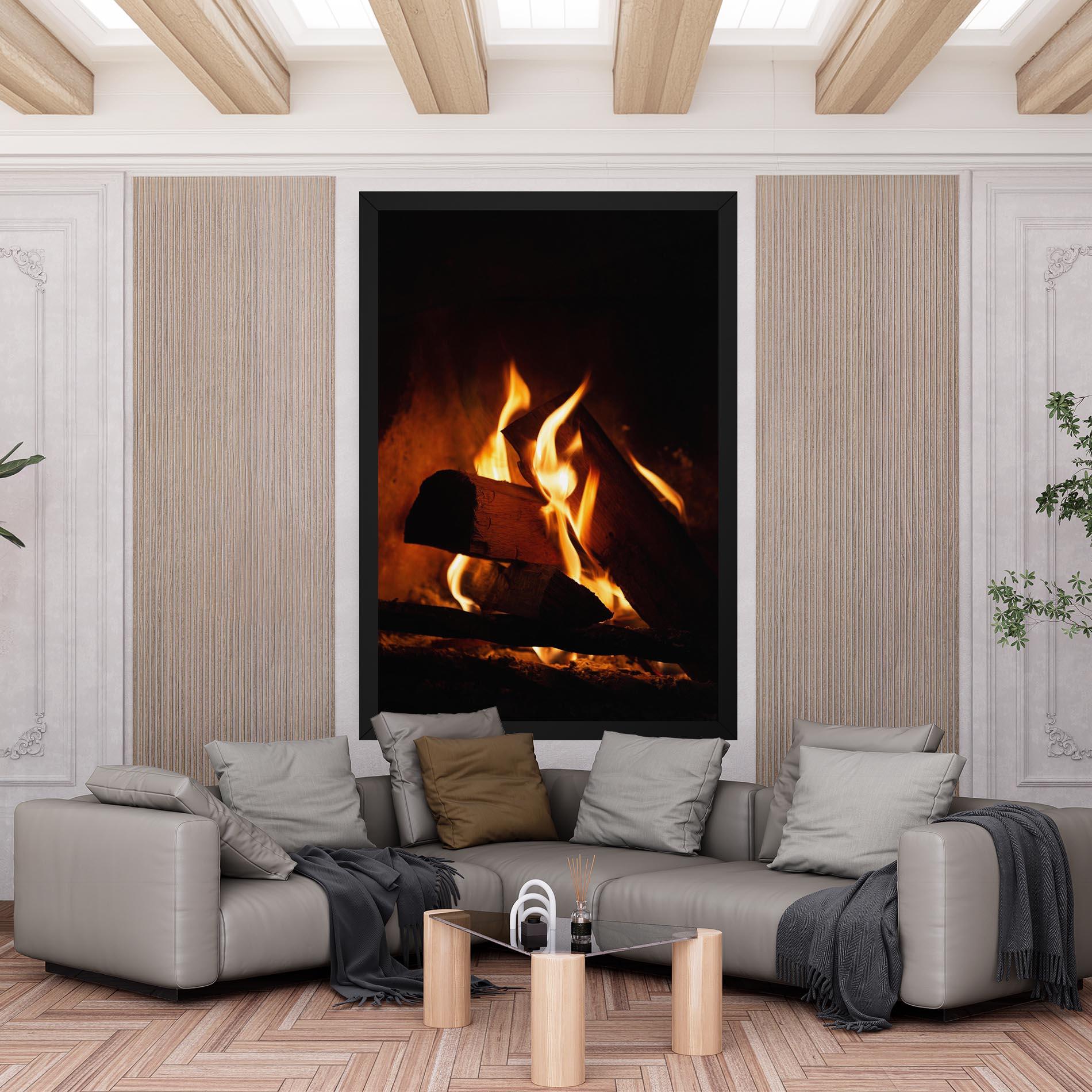 Vászonkép Fire Wood View mockup 6