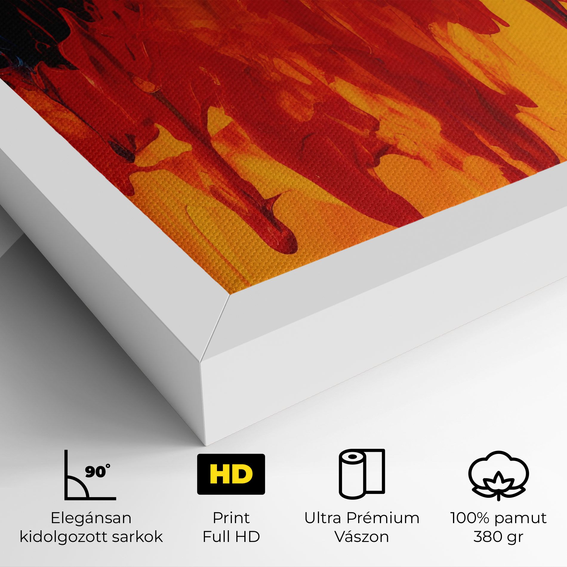 Colorful Fire Art mockup 4