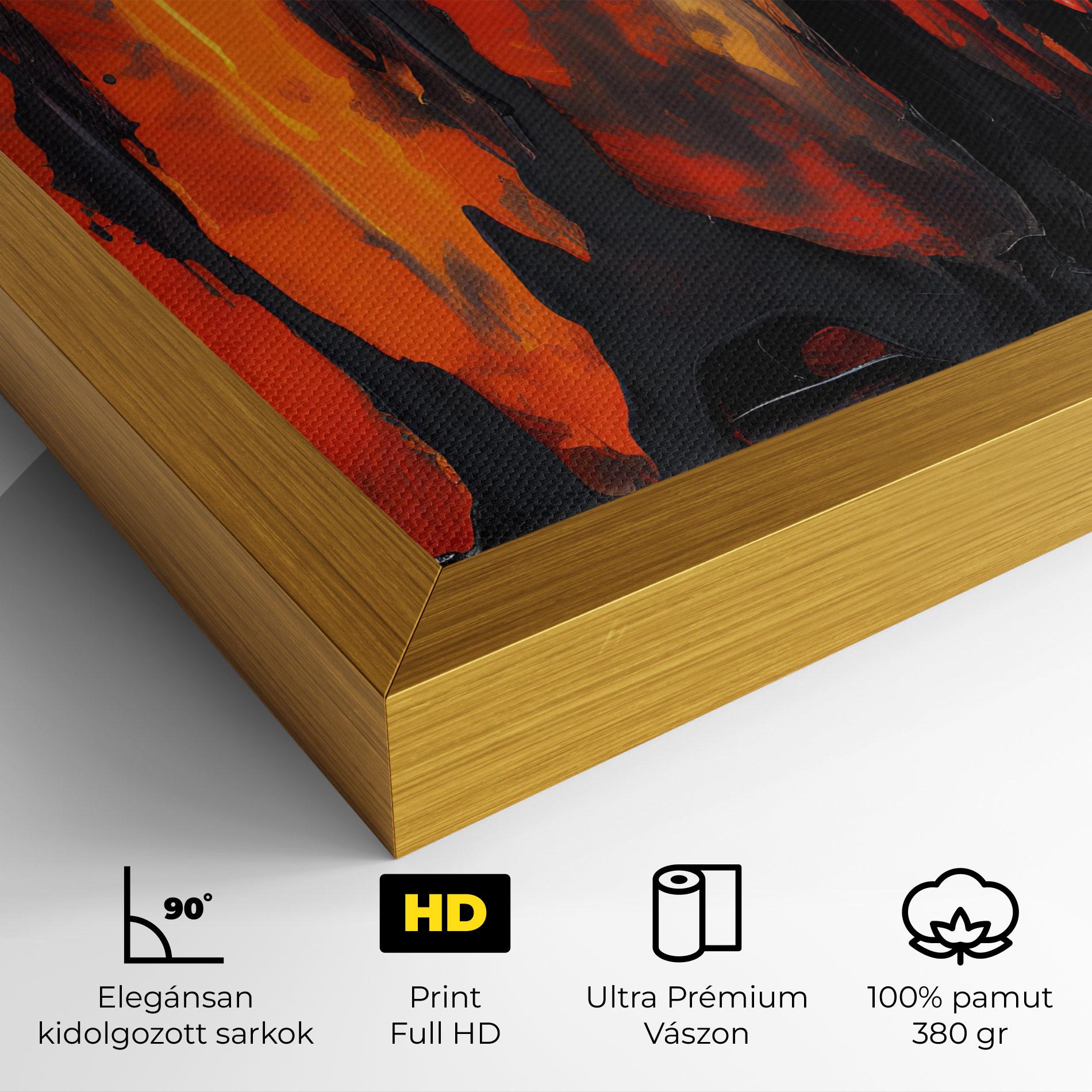 Vászonkép Abstract Fire Art mockup 4