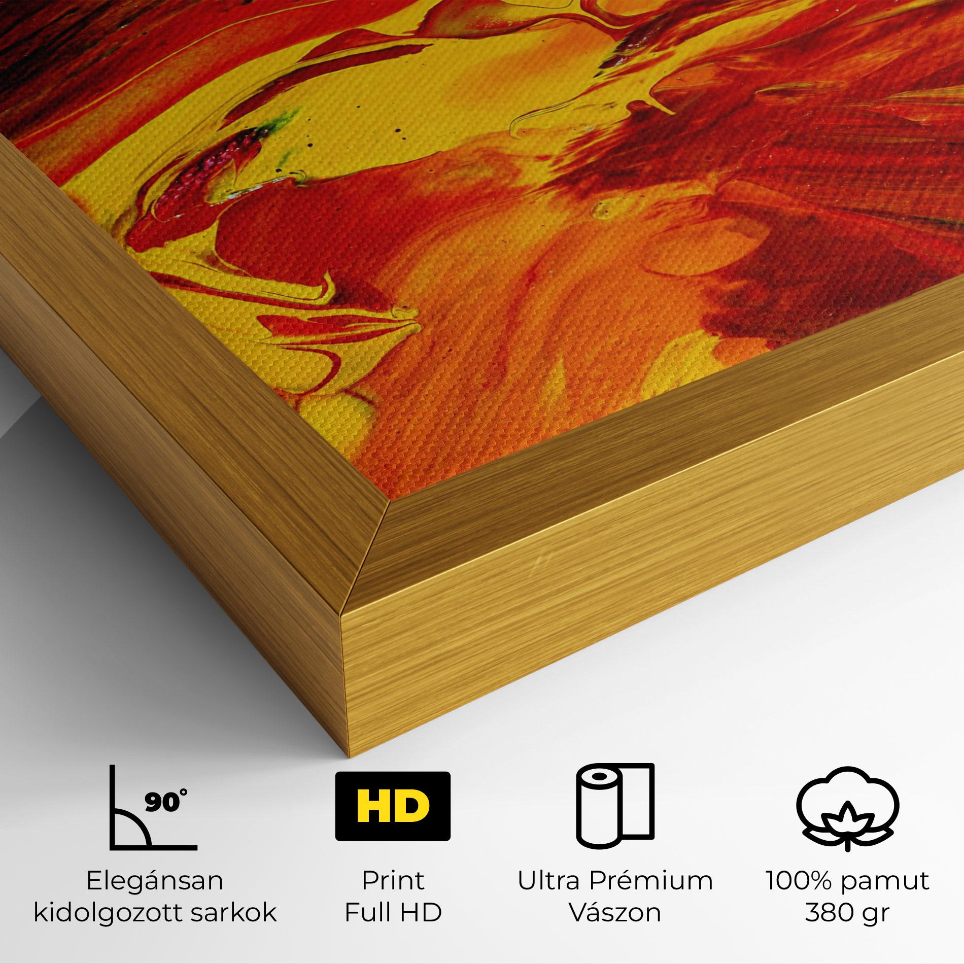 Vászonkép Fire Painting mockup 4