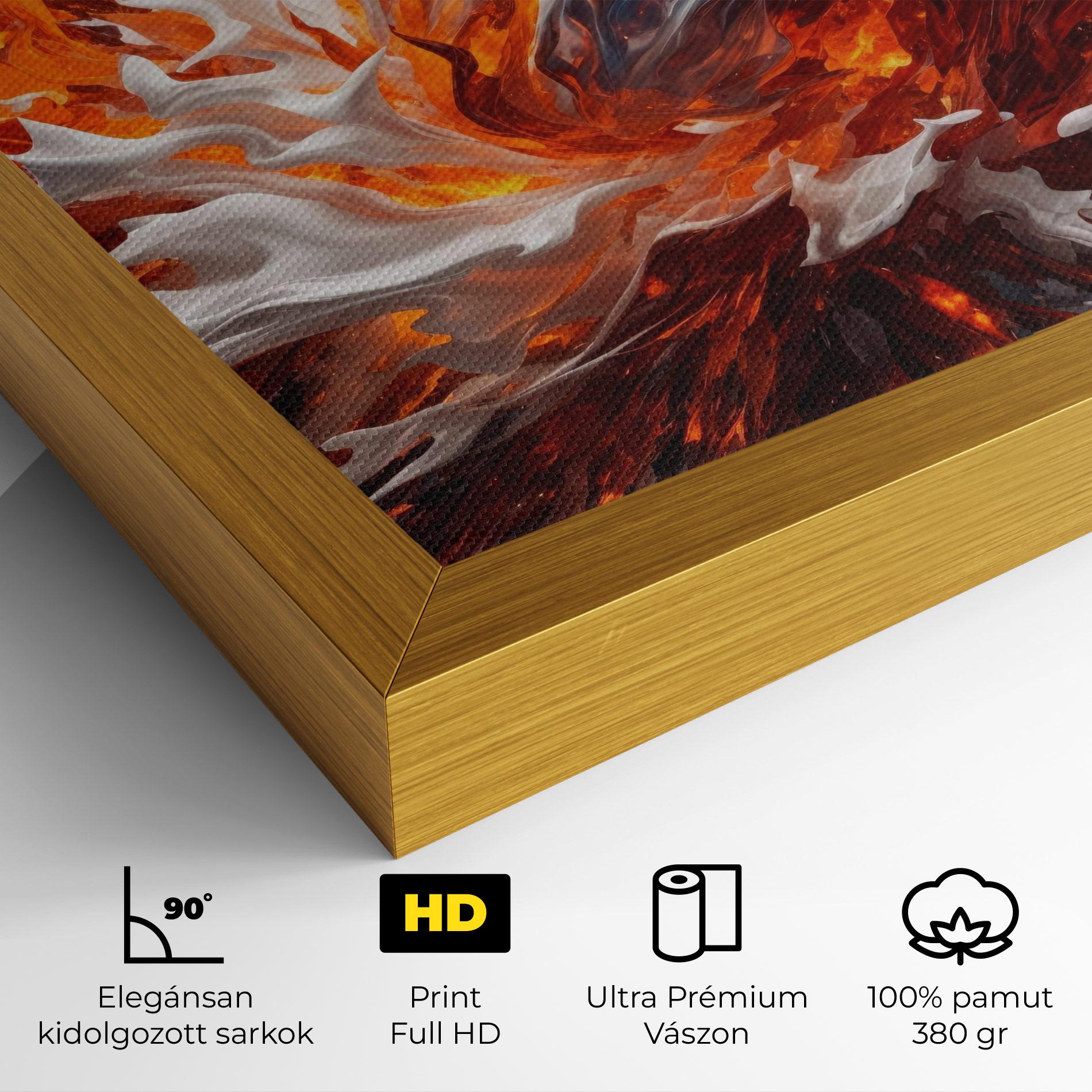 Vászonkép Flame Rase mockup 4