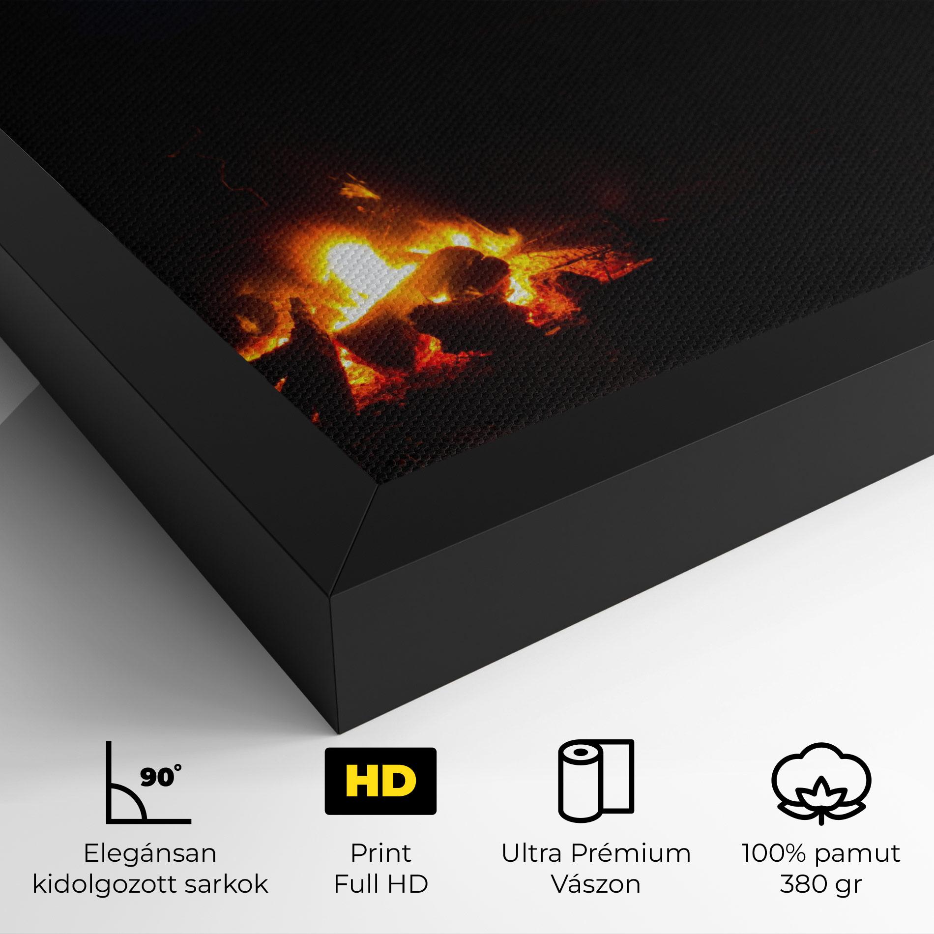 Vászonkép Beautiful Fire View mockup 4