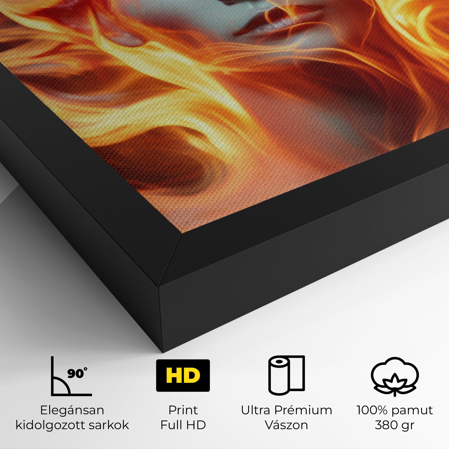 Vászonkép Fire Hair mockup 4