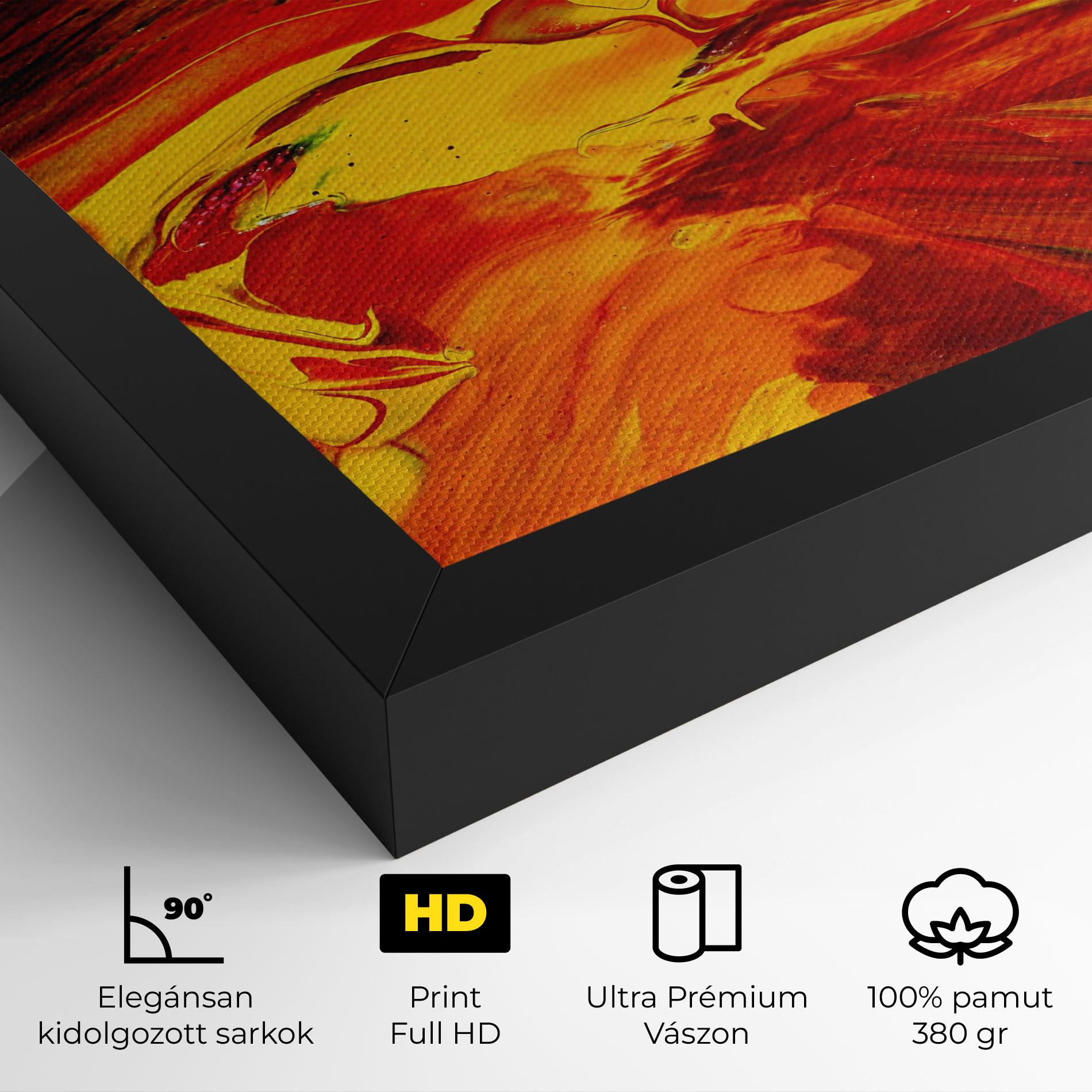 Vászonkép Fire Painting mockup 4