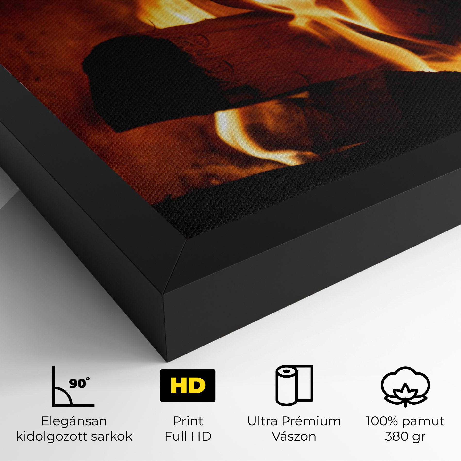 Vászonkép Fire Wood View mockup 4