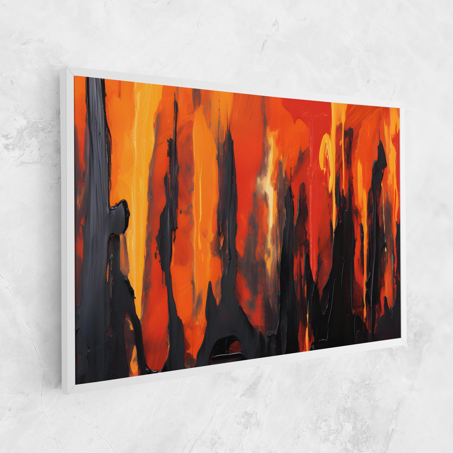 Vászonkép Abstract Fire Art mockup 1