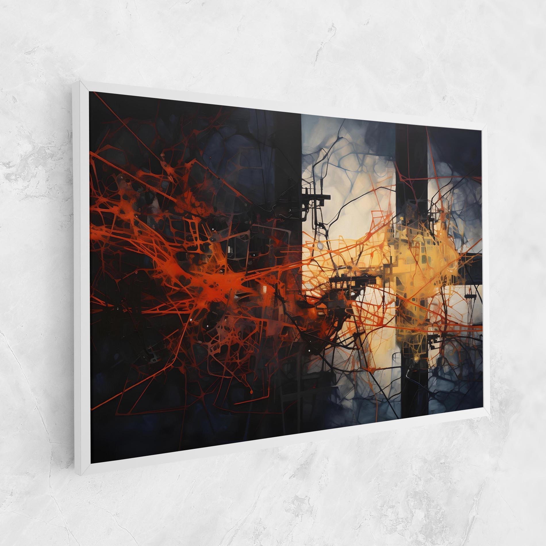 Vászonkép Abstract Fire Style mockup 1