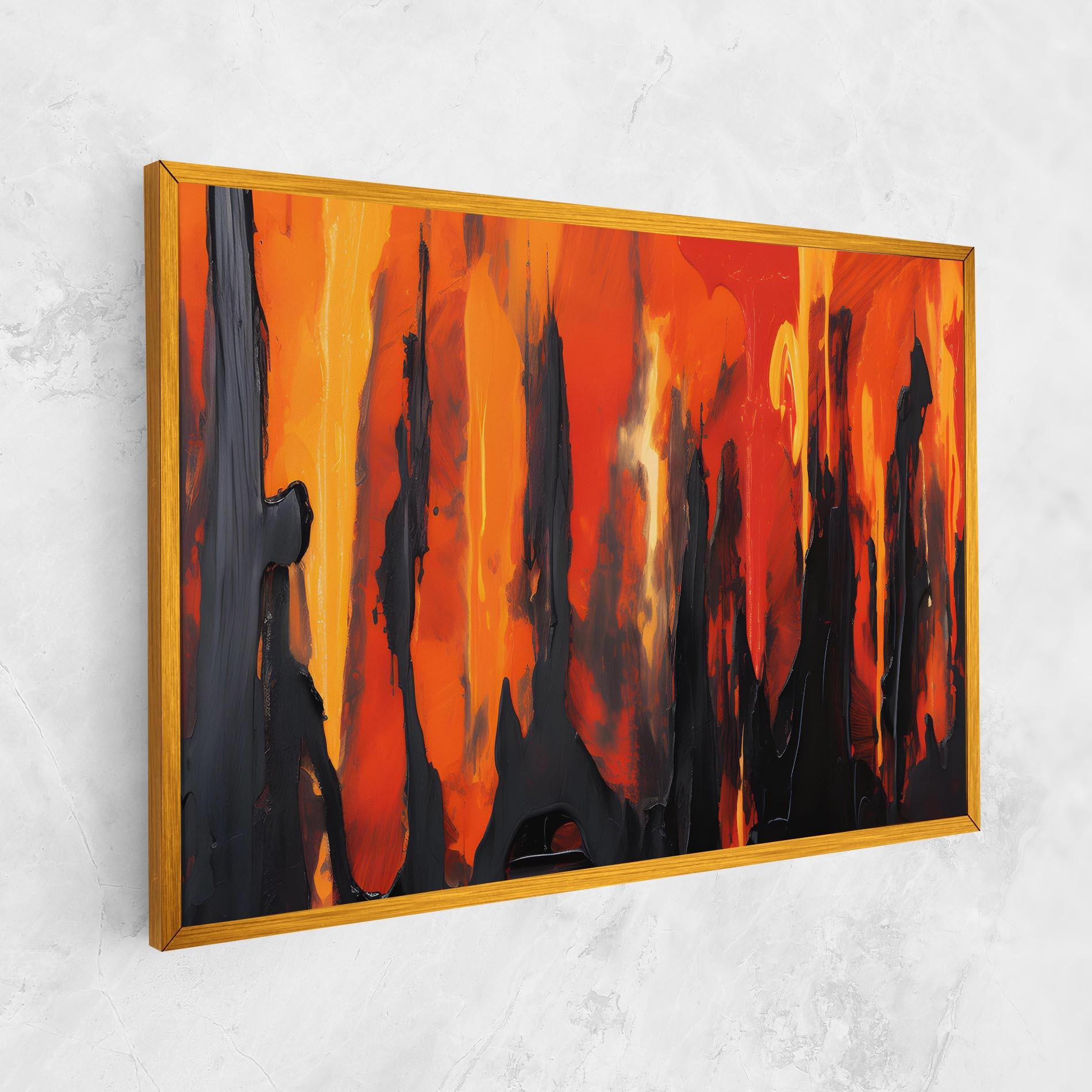 Vászonkép Abstract Fire Art mockup 1