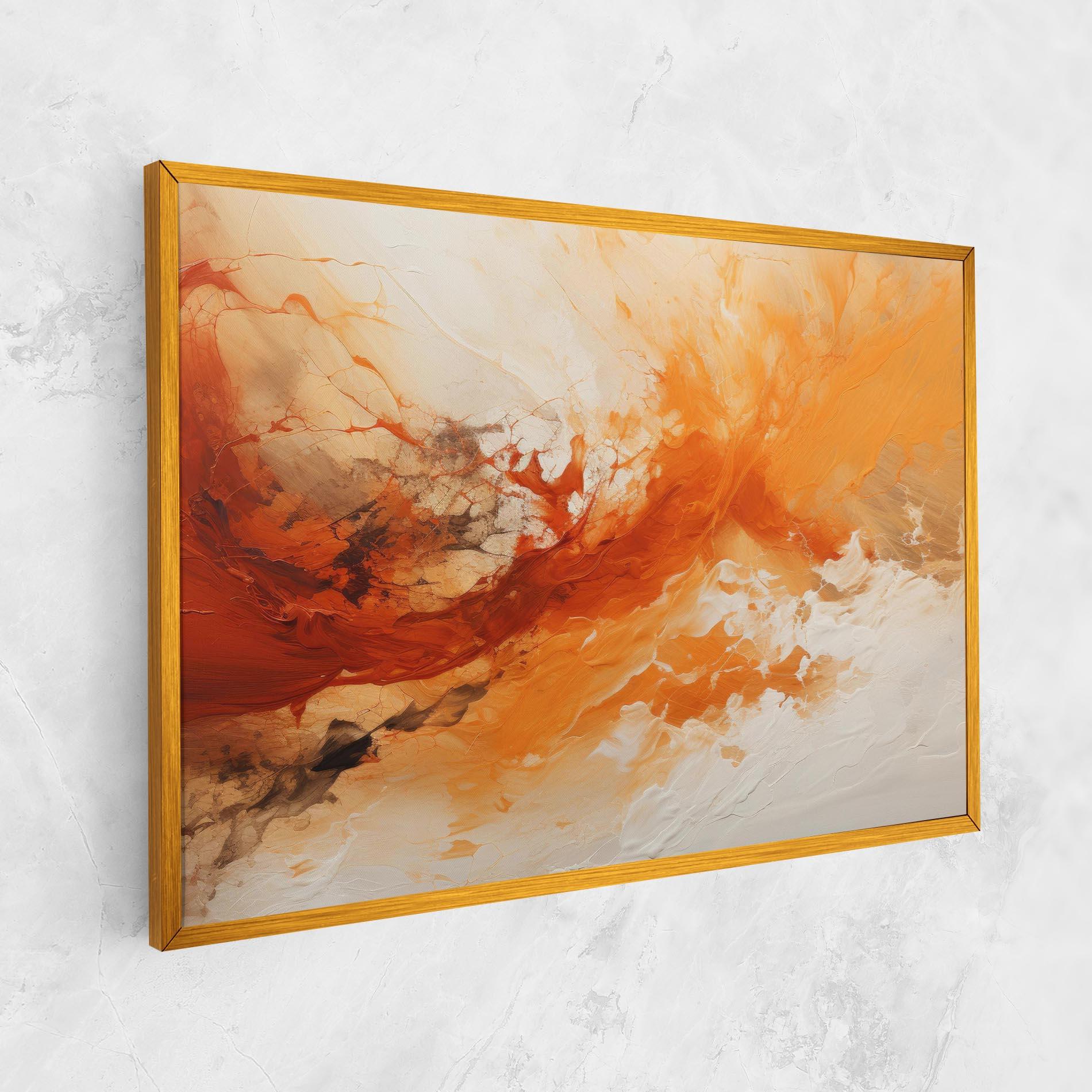 Vászonkép Abstract Fire Painting mockup 1