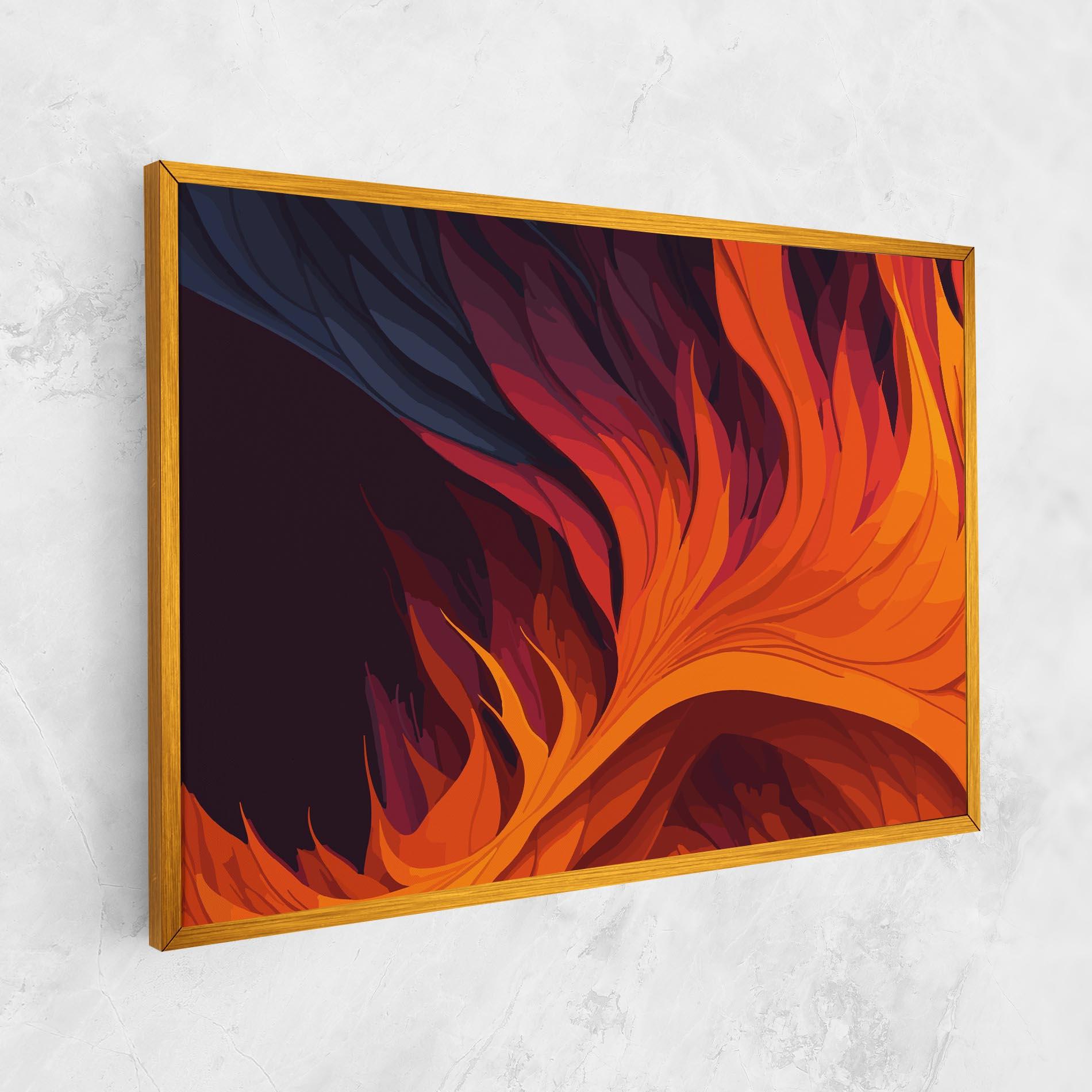Vászonkép Artistic Fire mockup 1