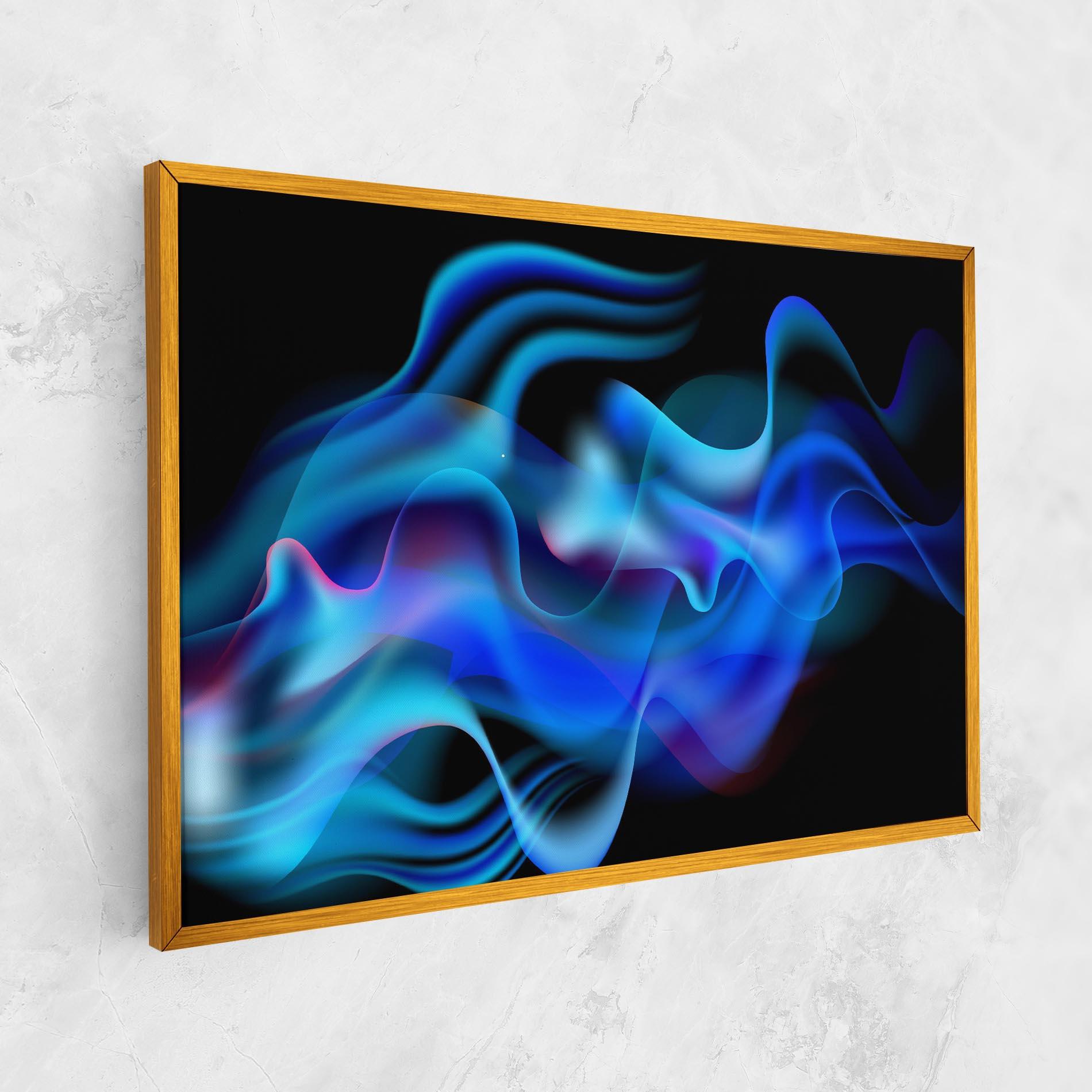 Vászonkép Blue Fire mockup 1