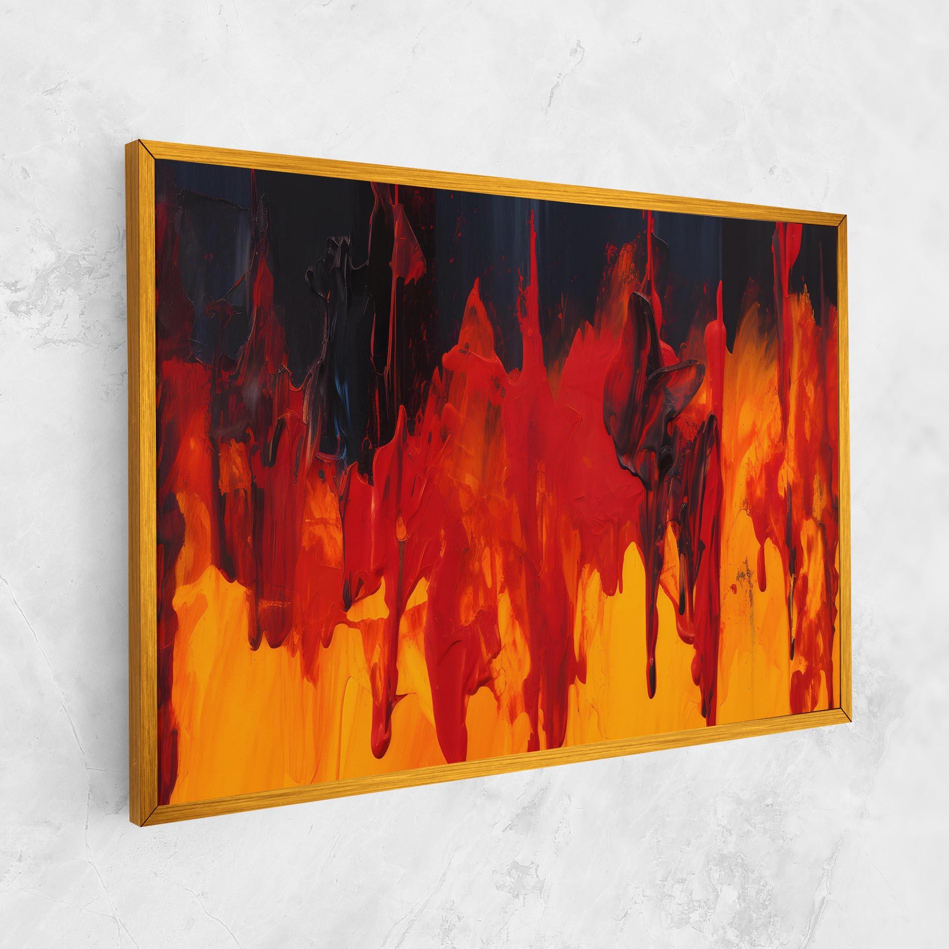 Vászonkép Colorful Fire Art mockup 1