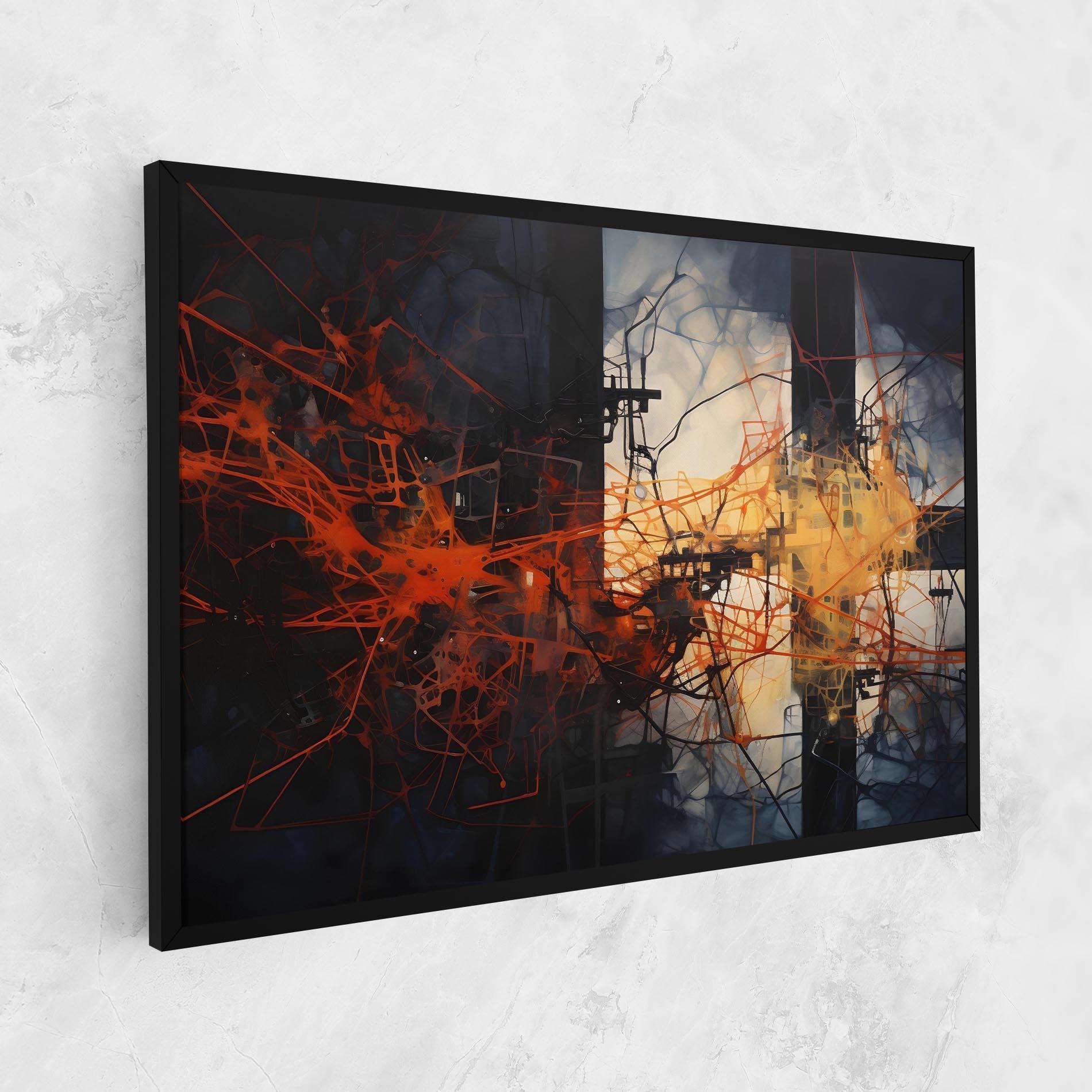 Vászonkép Abstract Fire Style mockup 1