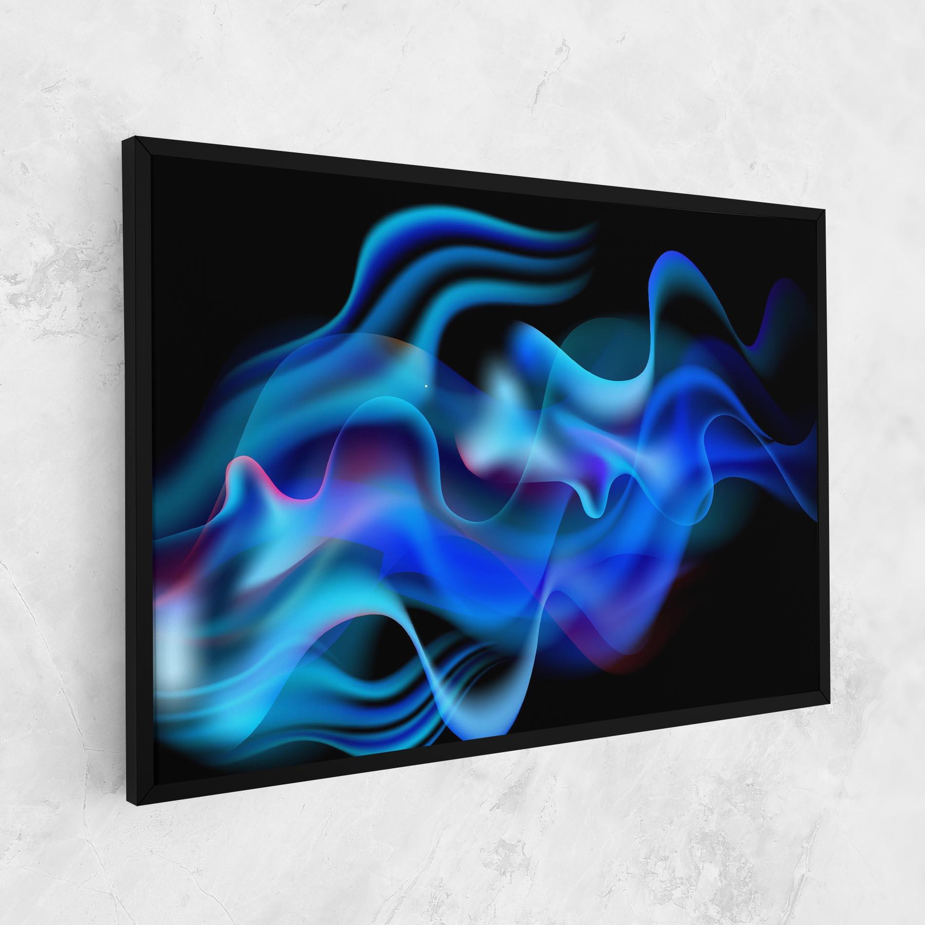 Vászonkép Blue Fire mockup 1