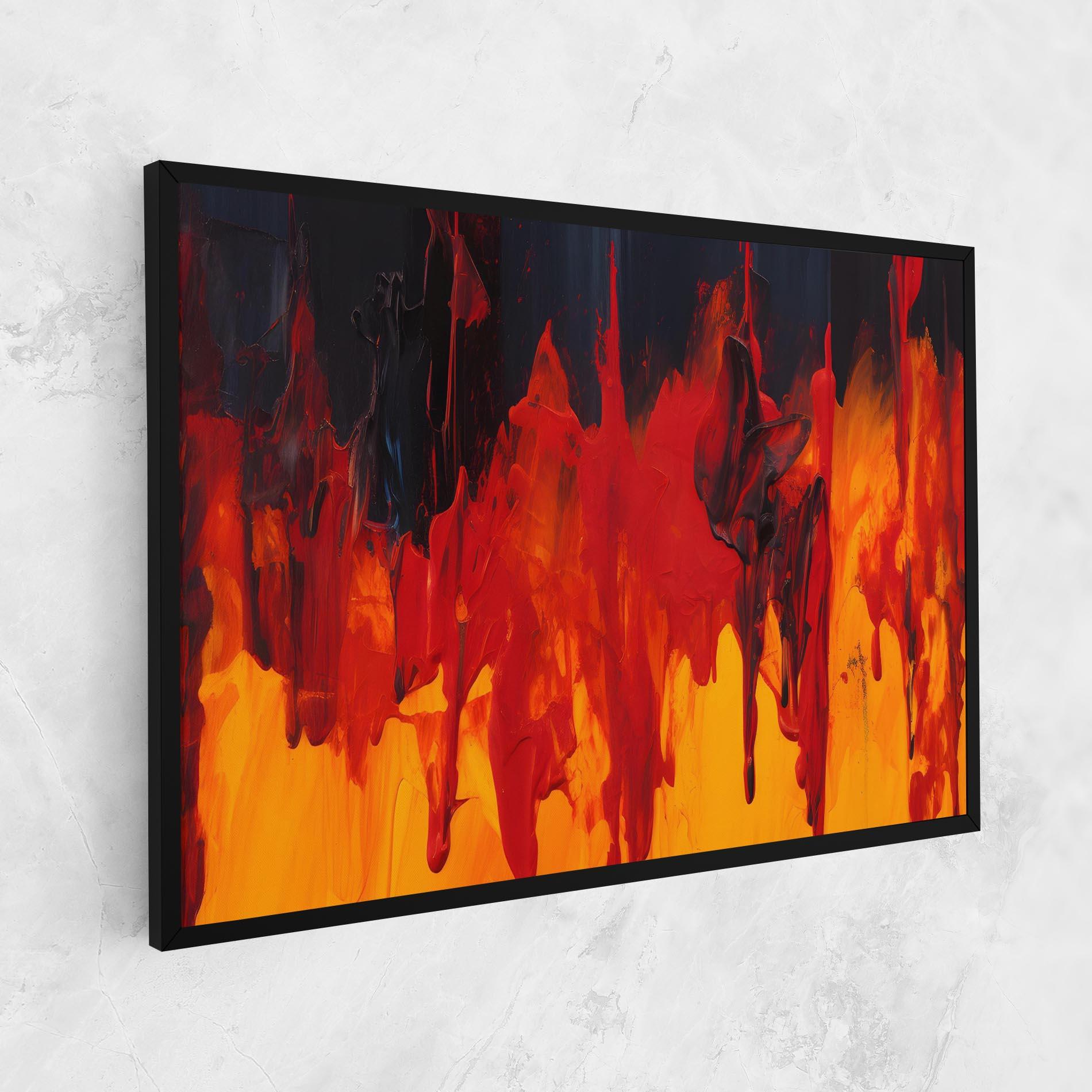 Vászonkép Colorful Fire Art mockup 1