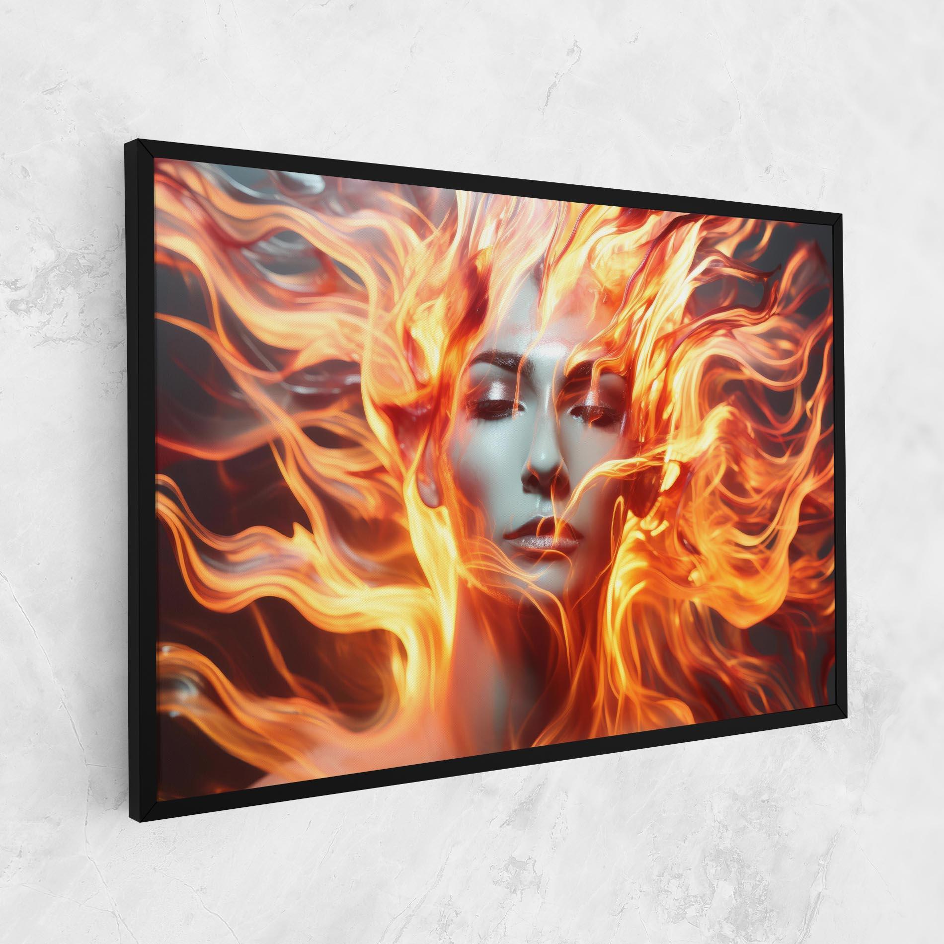 Vászonkép Fire Hair mockup 1
