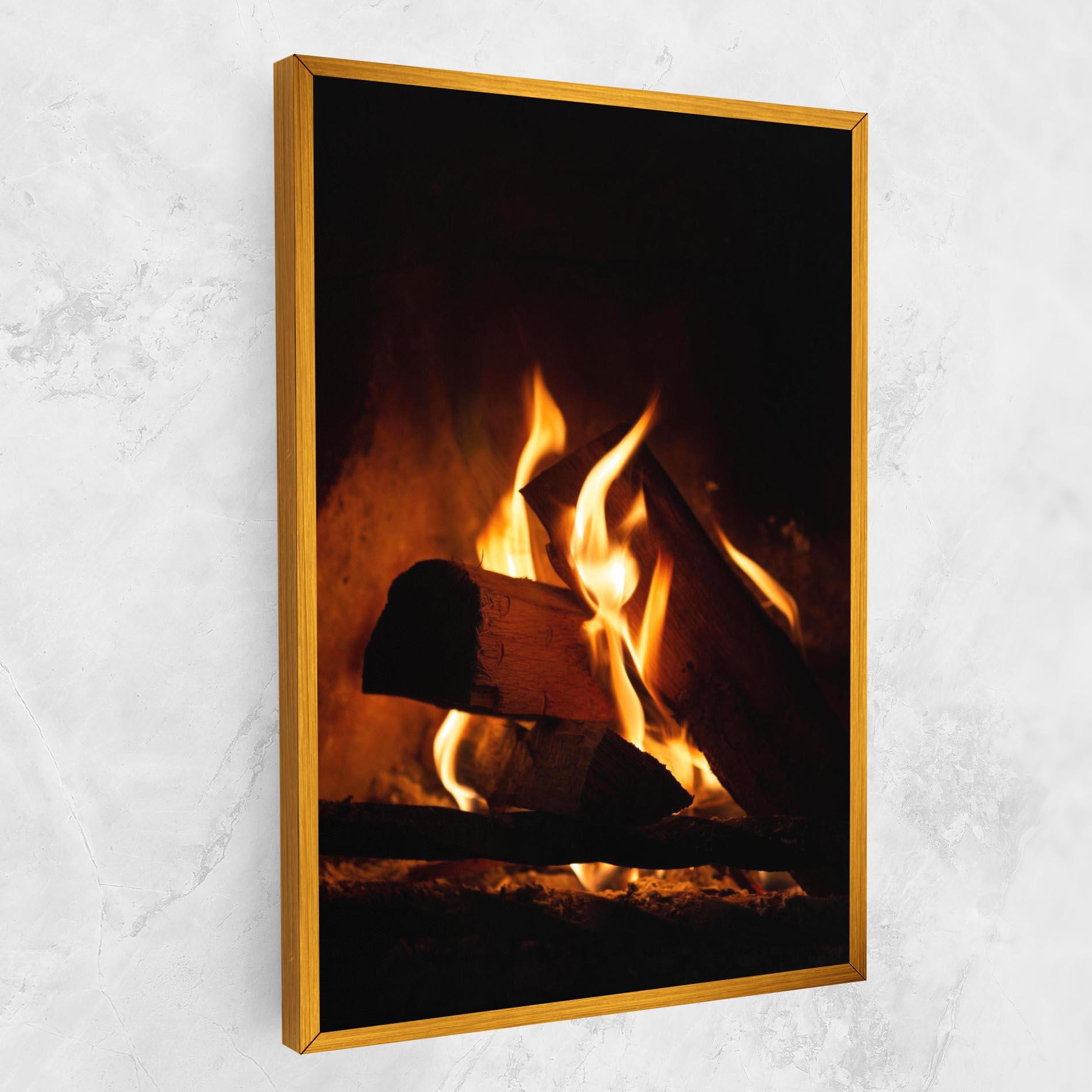 Vászonkép Fire Wood View mockup 1